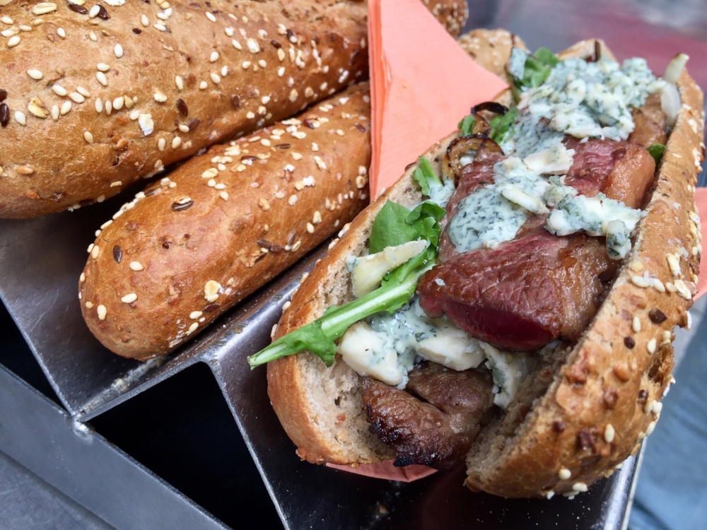 Photo Credit: Anna Bryant Steak and blue cheese sandwich from Paddy Mack's 