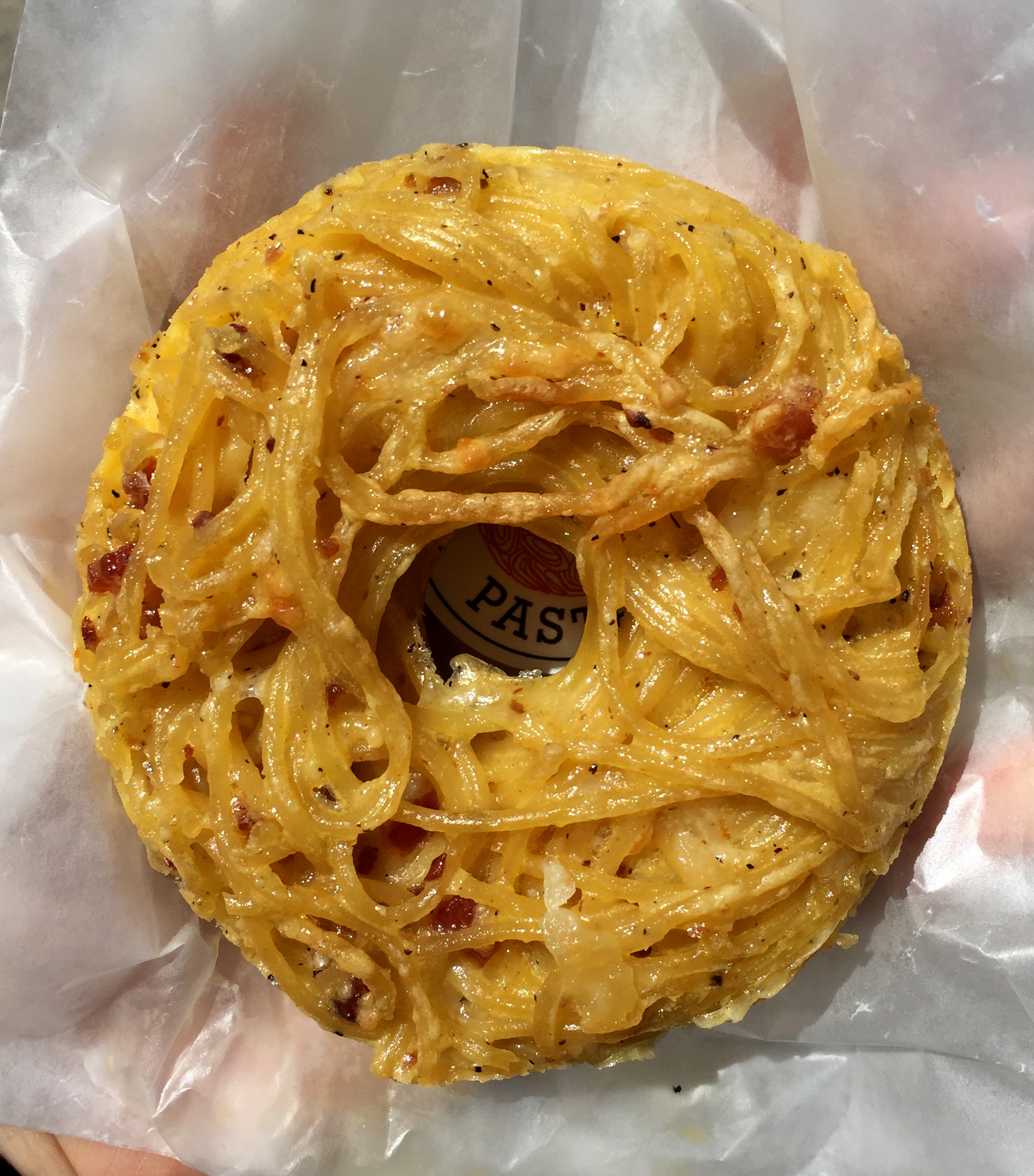 Photo Credit: Anna Bryant You no longer need a fork to shovel pasta into your mouth! With flavors like carbonara and red sauce, you can take this pasta with you on the way to your next Smorgasburg stop.