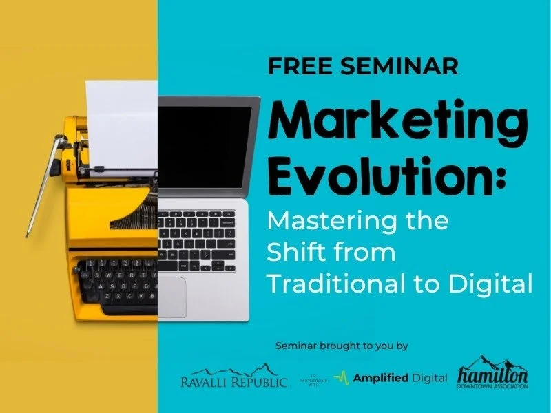 Ready to make your marketing work harder for your business?
Join us Thursday, July 16, for Future-Proof Your Brand: Mastering the New Era of Marketing at the City Hall Community Room.
Choose the session that works best for you:

9:30-10:30 AM
3:00-4: