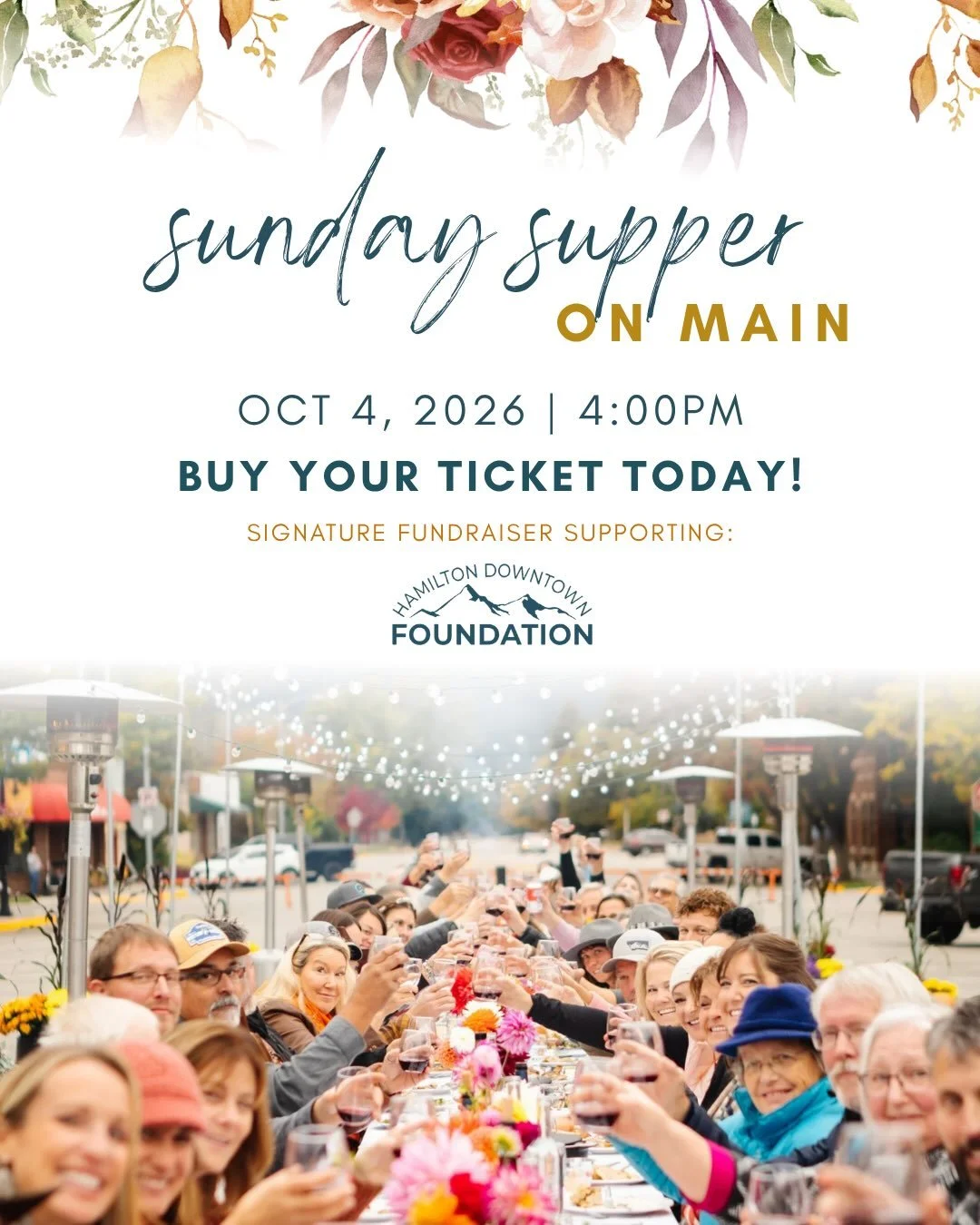 We&rsquo;re getting ready to set the table! 🍷

There&rsquo;s still time to grab your ticket to Sunday Supper on October 4th. This special evening only comes around once a year, and we&rsquo;d love to have you there for delicious food, great wine, an
