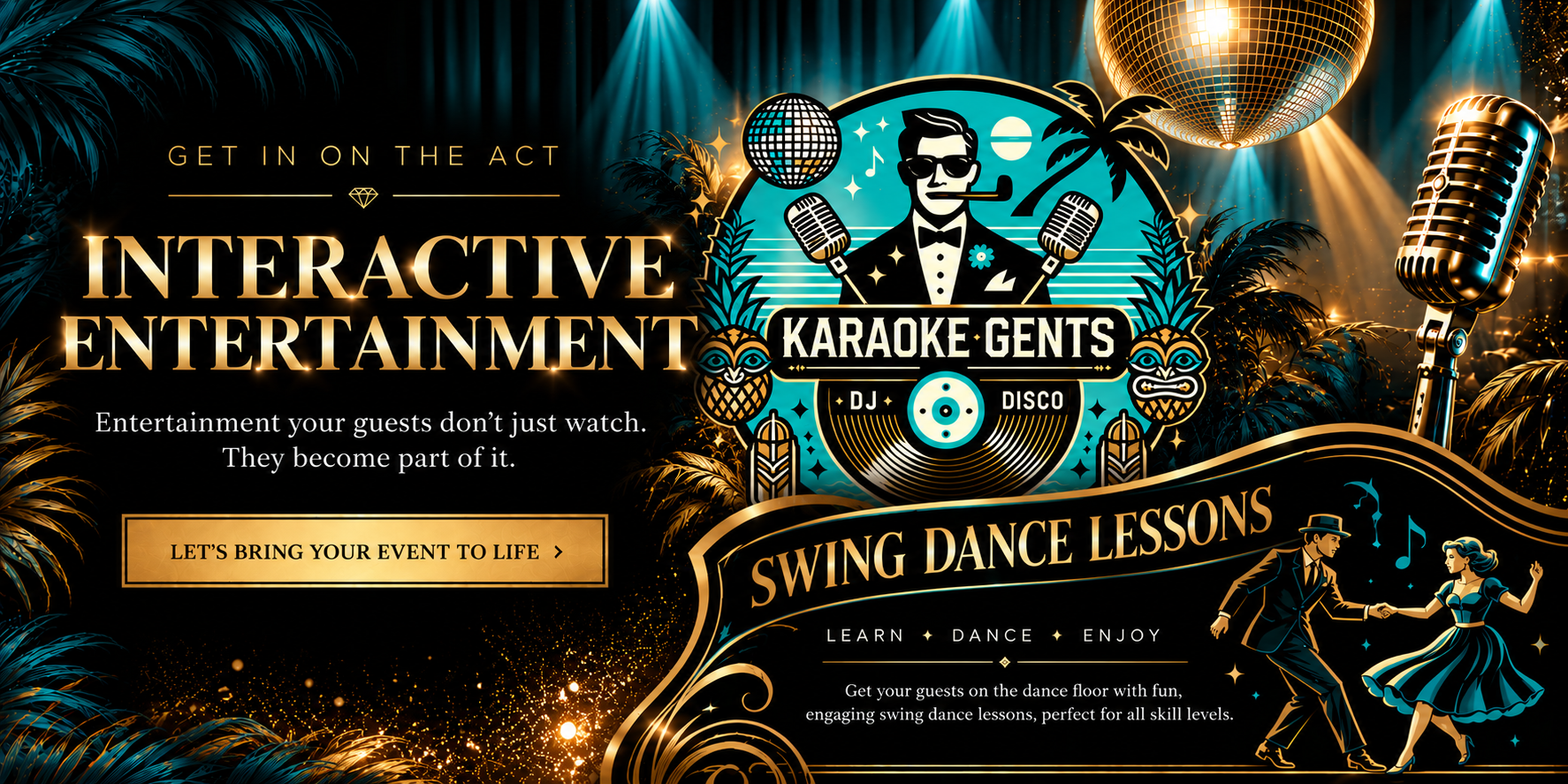Interactive Entertainment - Karaoke Gents and Swing Dance Lessons