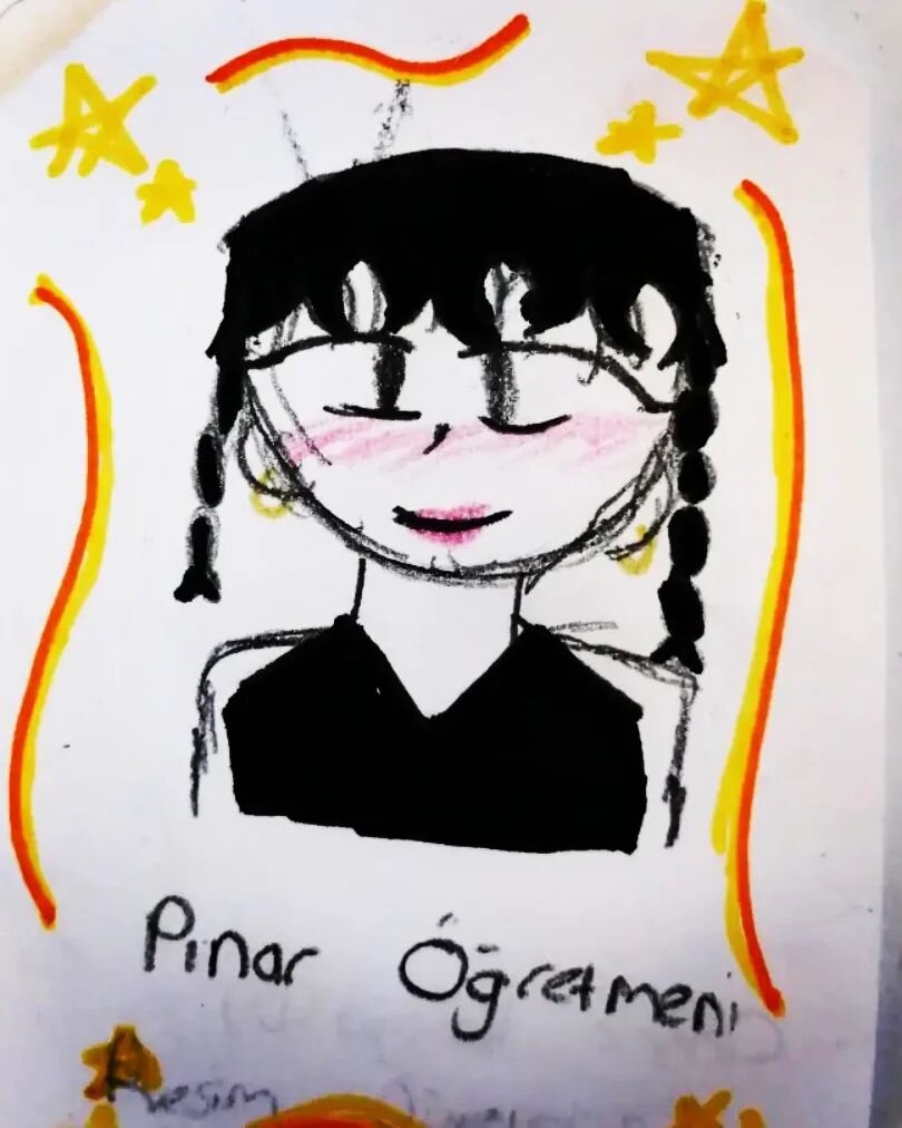 Artistic reflections of my face from the hands of my talented students. 🖌️ I didn't ask them to do that....It came from their little hearts.. 💕 🙏🏻❤️❤️
.

.
#pinarduman