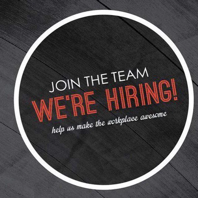 We Are Hiring!