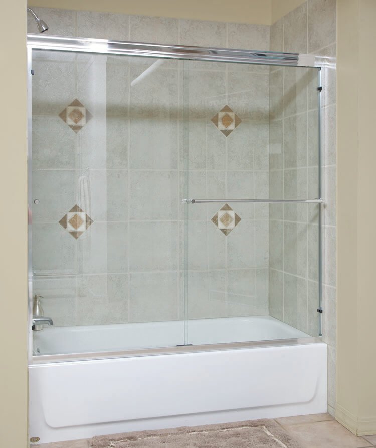 Semi-Frameless Tub Slider