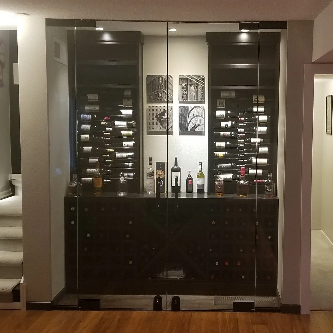 DT Glass Wine Rooms Glass Wine Displays