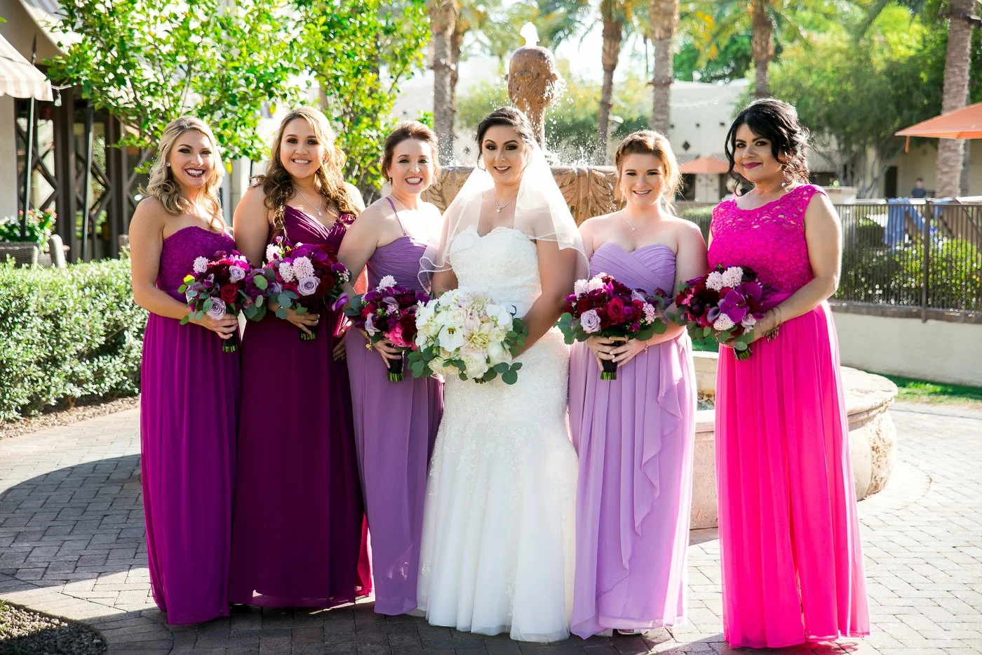 TWWEVENTS_HotPinkBurgundy_BridalParty_DeniseSam.jpg
