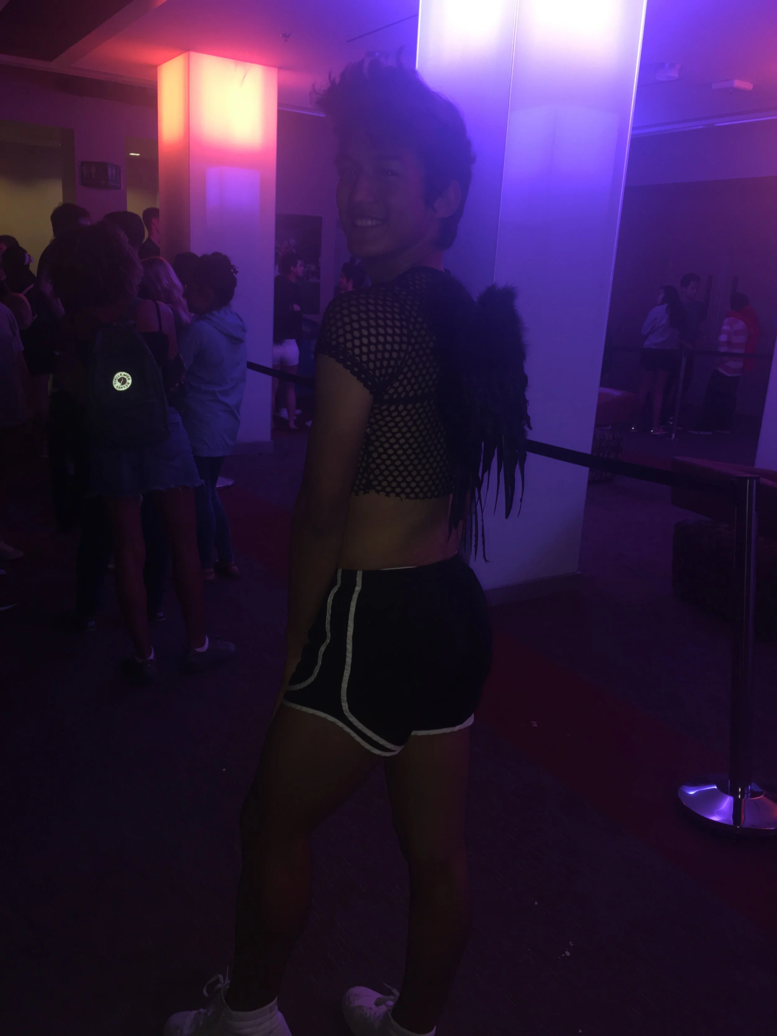 "I'm a freshman, so this is my first time. I'm excited for the haunted house. Also scared."
