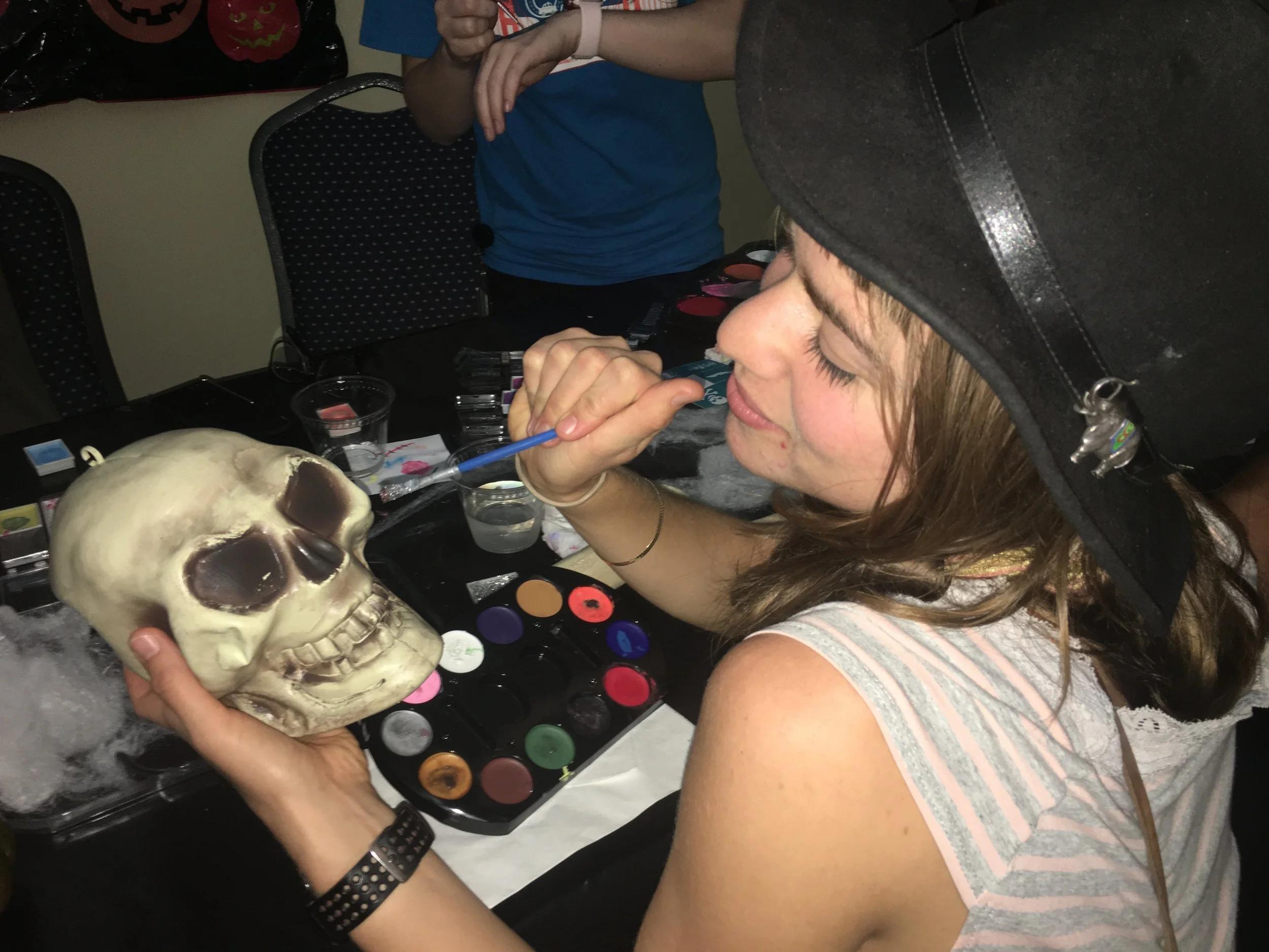 "There's so many options for face painting, I can't decide!"