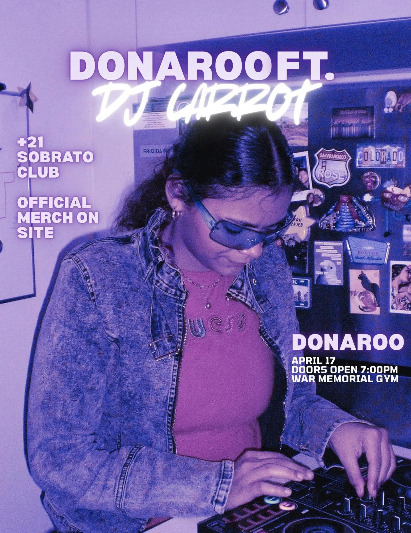 CAB is excited to announce that there will be TWO OPENERS at Donaroo this year!!
Meet DJ Carrot, our second DJ Competition winner!!

&ldquo;I started DJing about a year ago because I wanted to try a new hobby and was tired of hearing the same mix whi