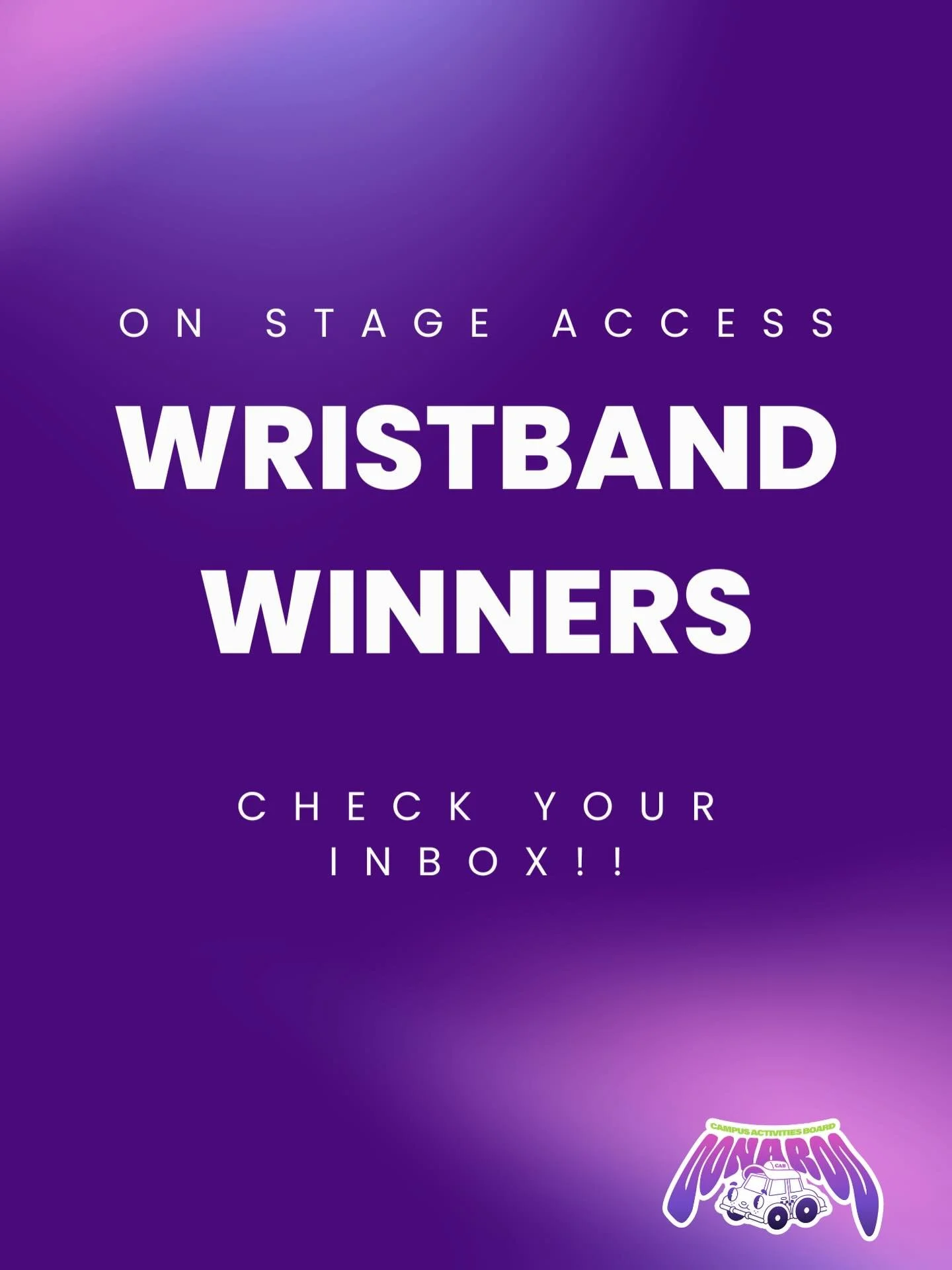 We have sent out emails to all Wristband Winners. Get ready for ON-STAGE ACCESS WITH THE CHAINSMOKERS!!😆

Thank you to all who entered, we cannot wait to see you at Donaroo TOMORROW🫶🏻