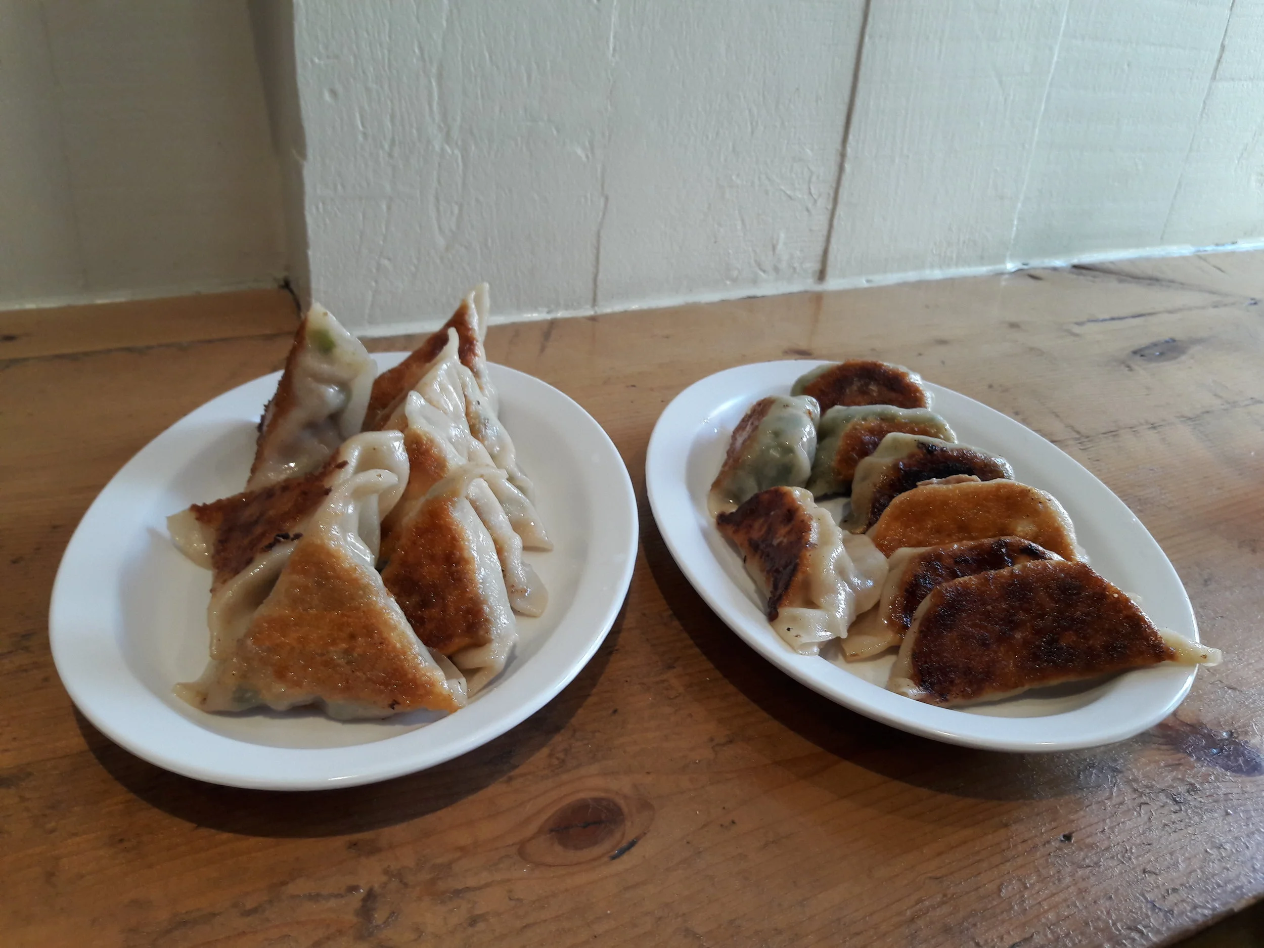 Overly healthy and organic dumplings at Mimi Cheng's.