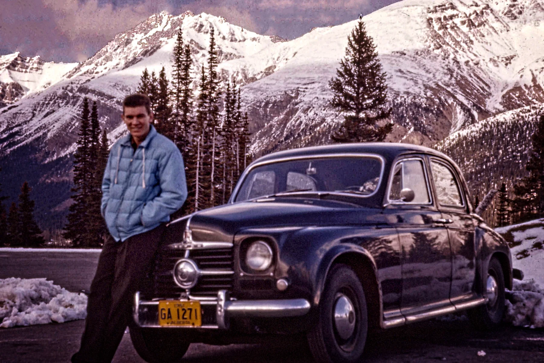 Ken and 51 Rover 75  Banff 1961.jpg