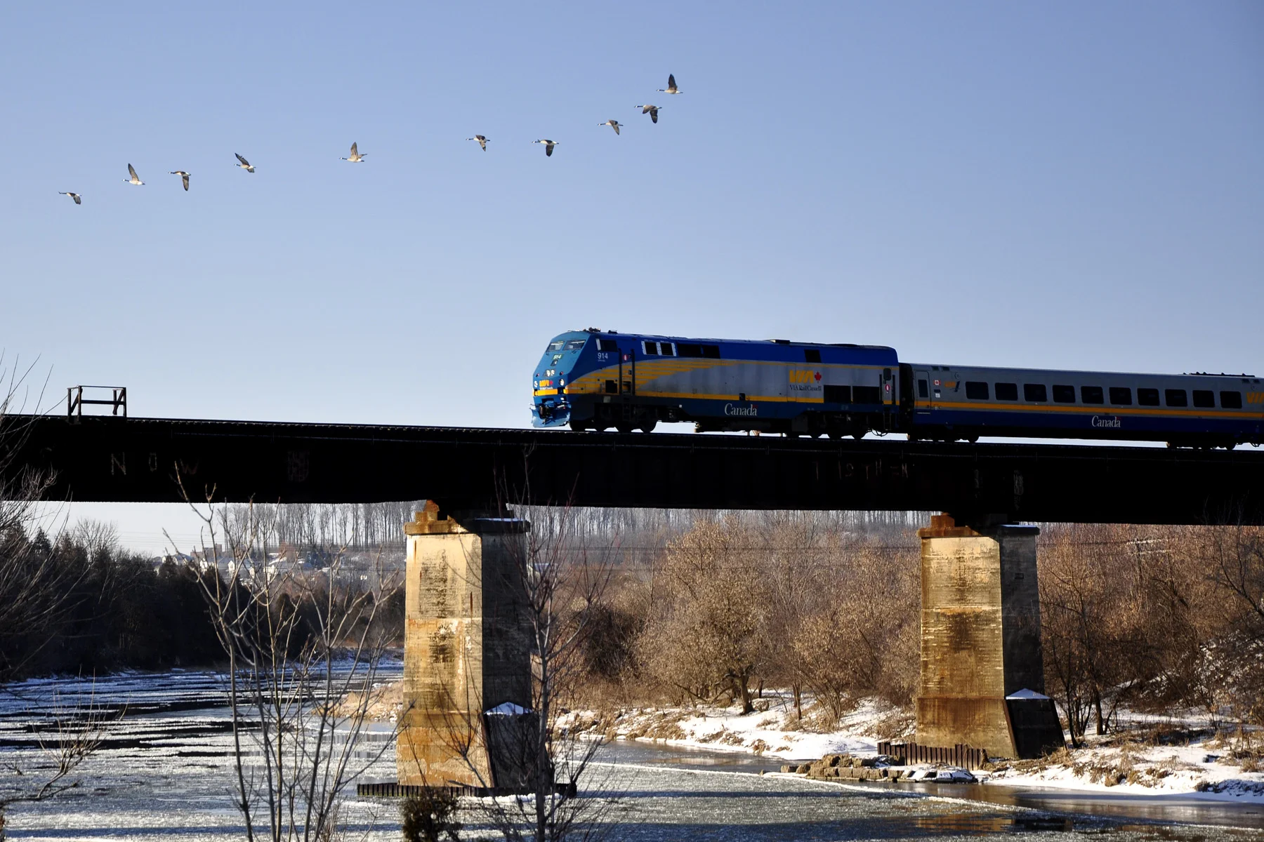 Via Train at Breslau  Feb 2012.jpg