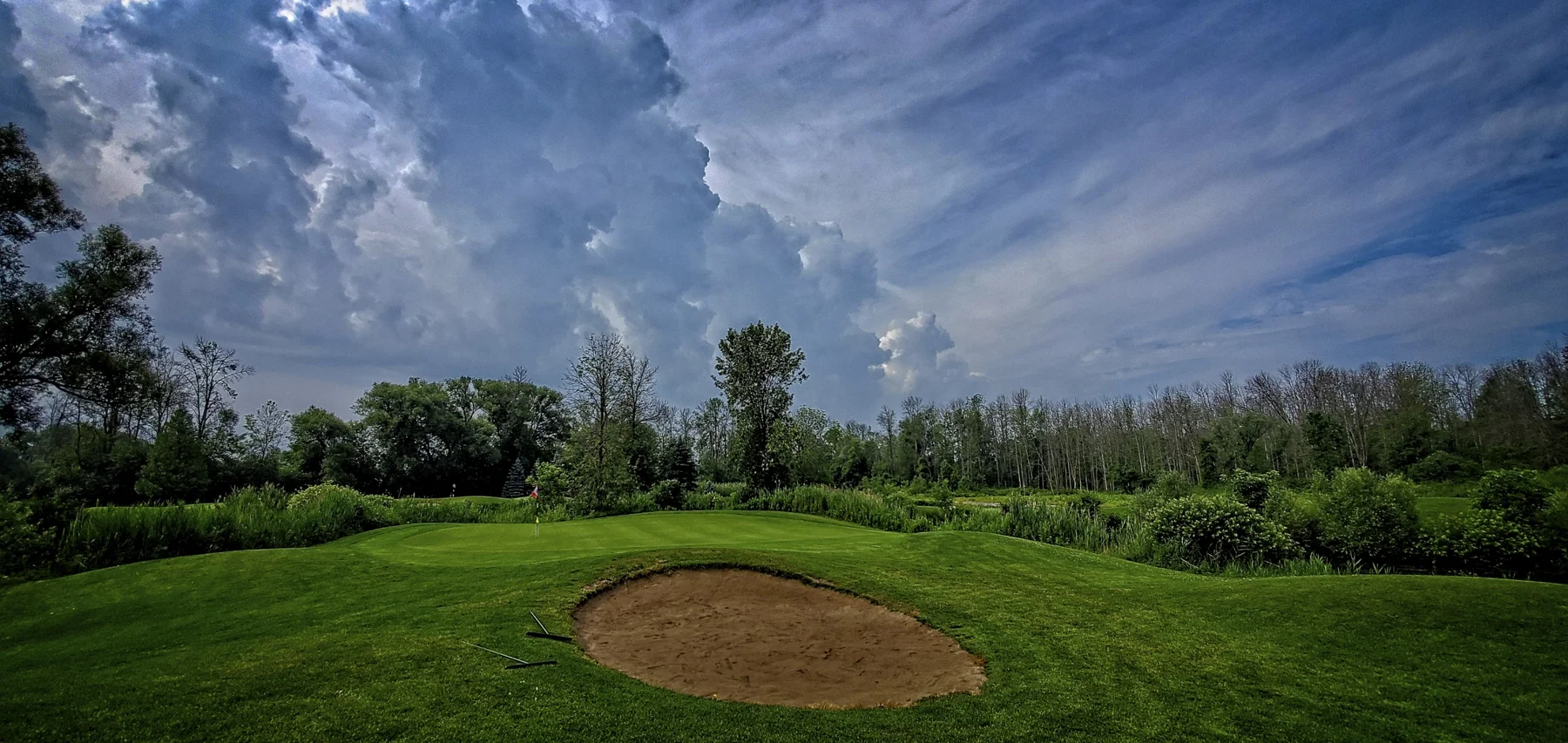  Dramatic Sky over No 8 at RiverEdge Golf Course, Kitchener, Ont   