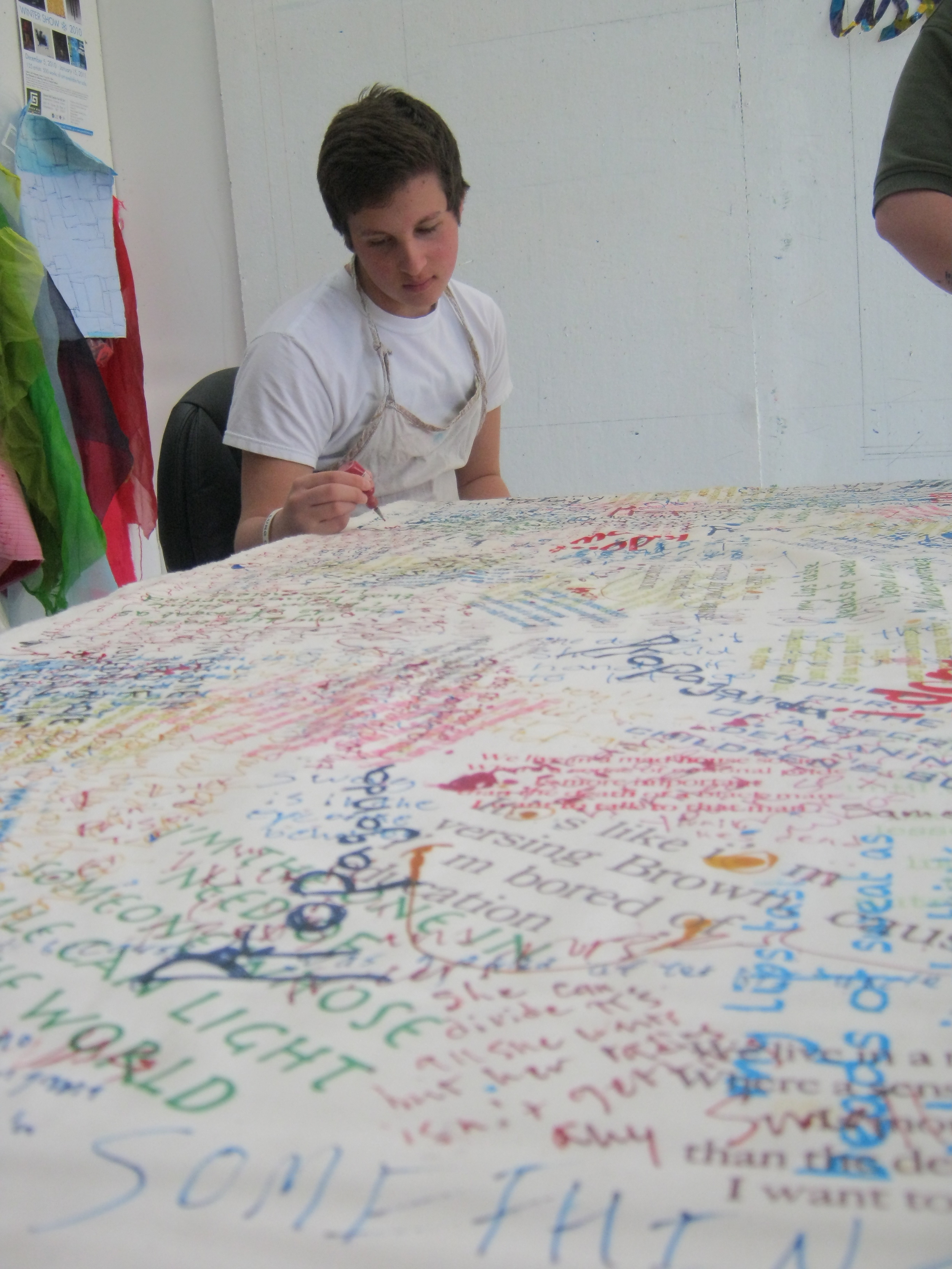 Daniel writing on cloth-day one.jpg