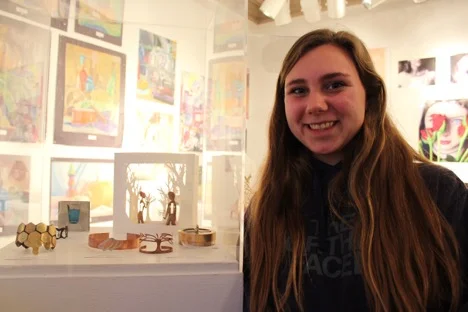 Analiese has been taking metal arts since freshman year.  She thinks it is really cool how anything can be created into jewelry.