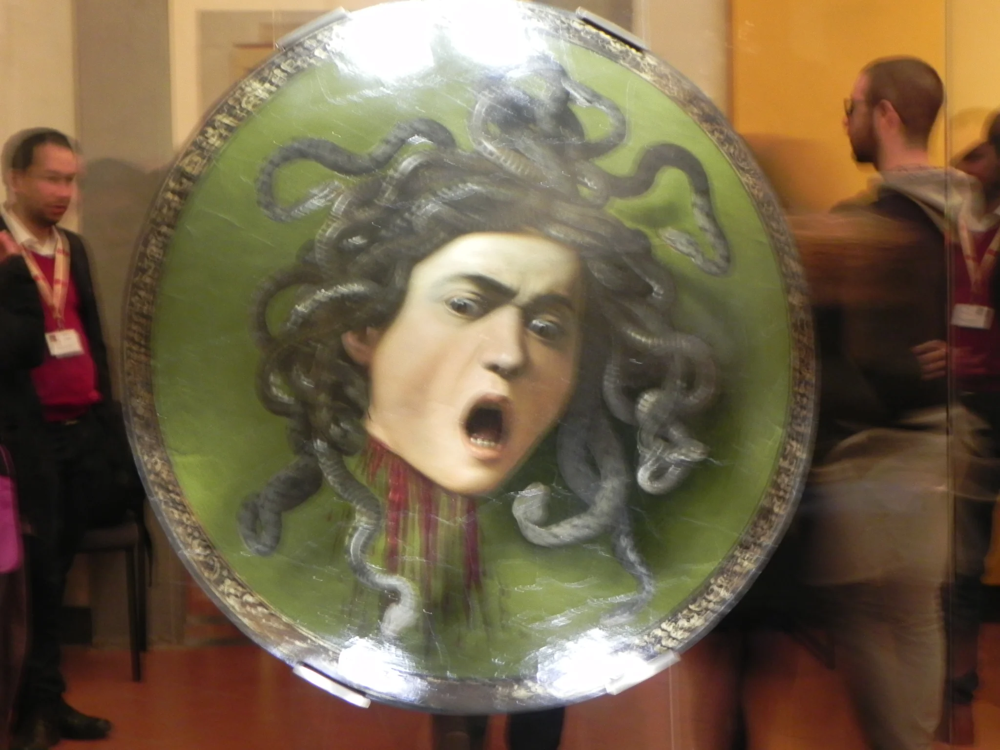  Caravaggio's Medusa. &nbsp;Supposedly this is the artist's self-portrait from when he was younger.&nbsp; 