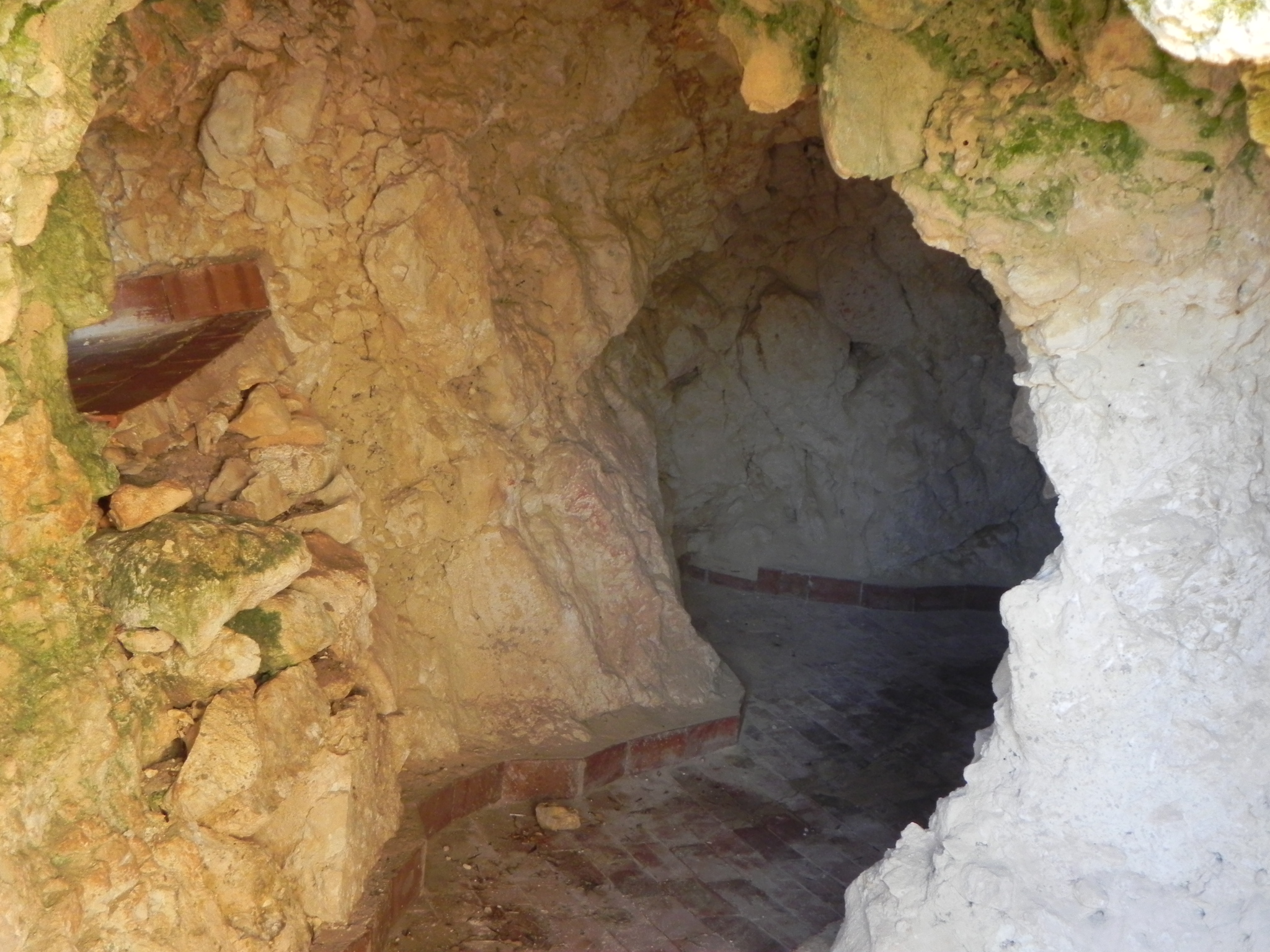  Some parts of the caves he carved out of the hillside. 