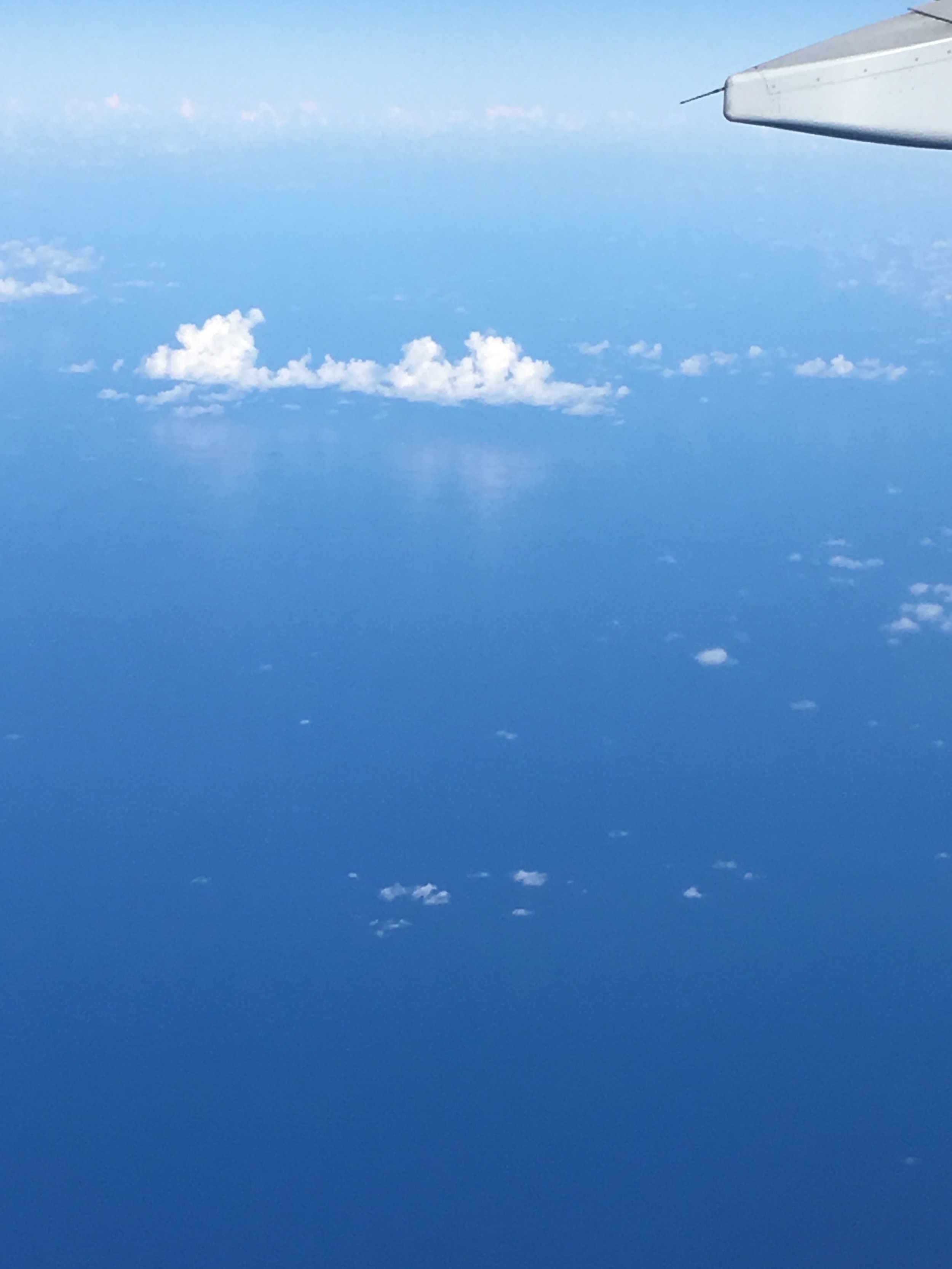  Clouds reflecting off the ocean.  I’d not had the chance to see this before 