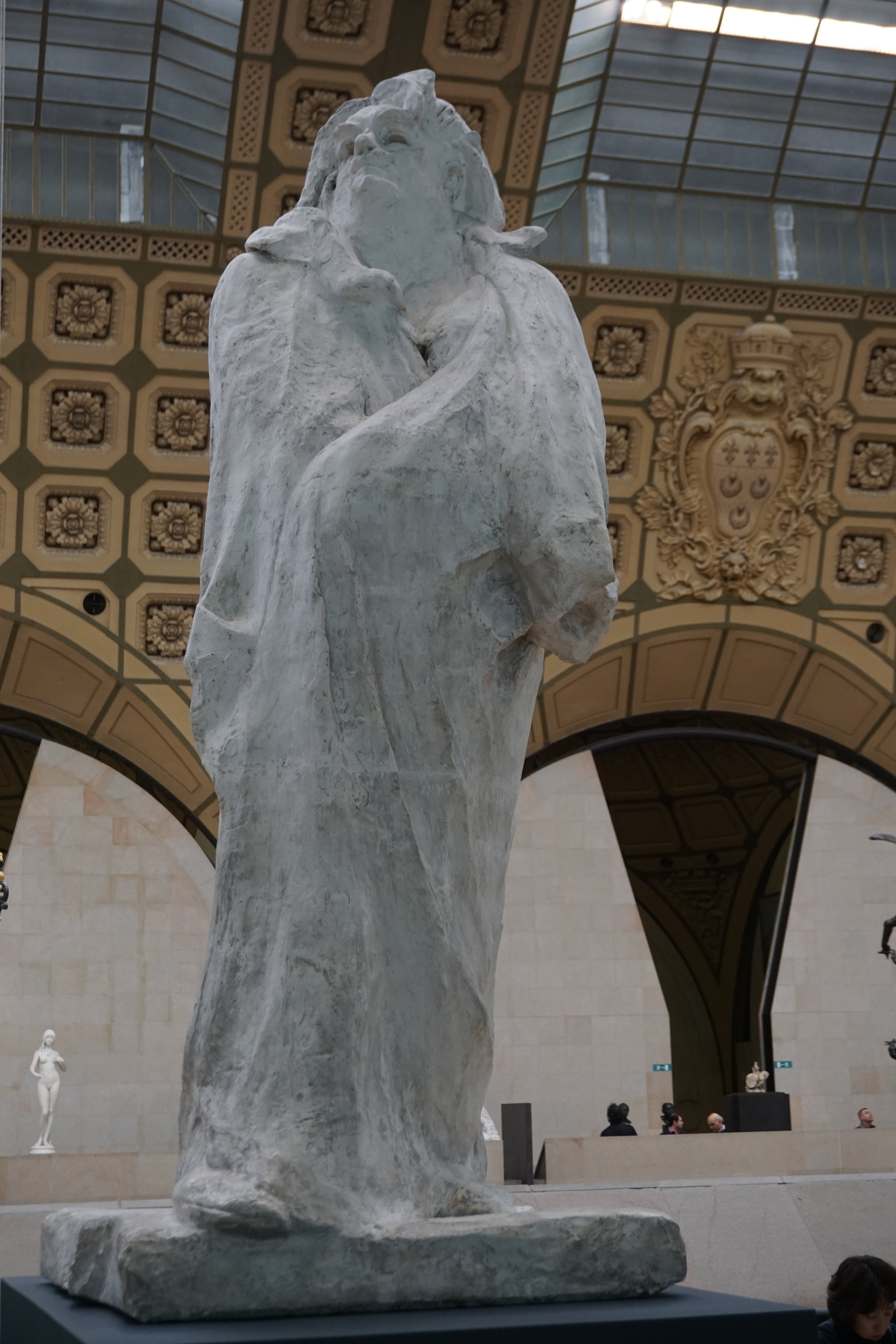  Rodin’s model for his statue of Balzac.  The bronze is in the Rodin Museum garden 