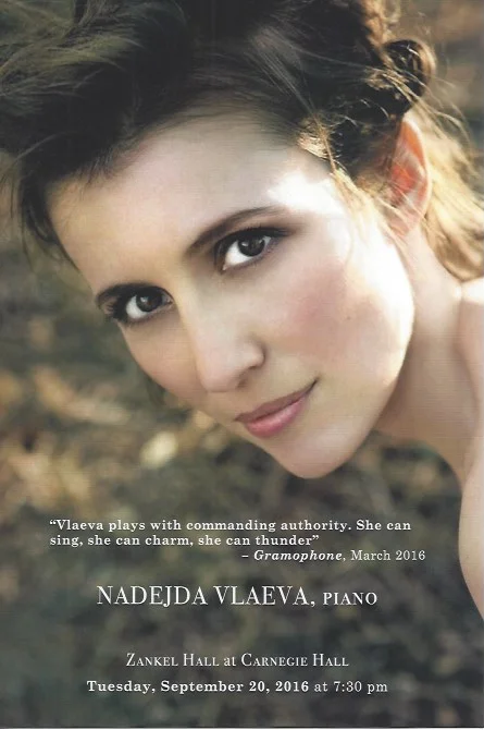 Nadejda Vlaeva at Carnegie Hall