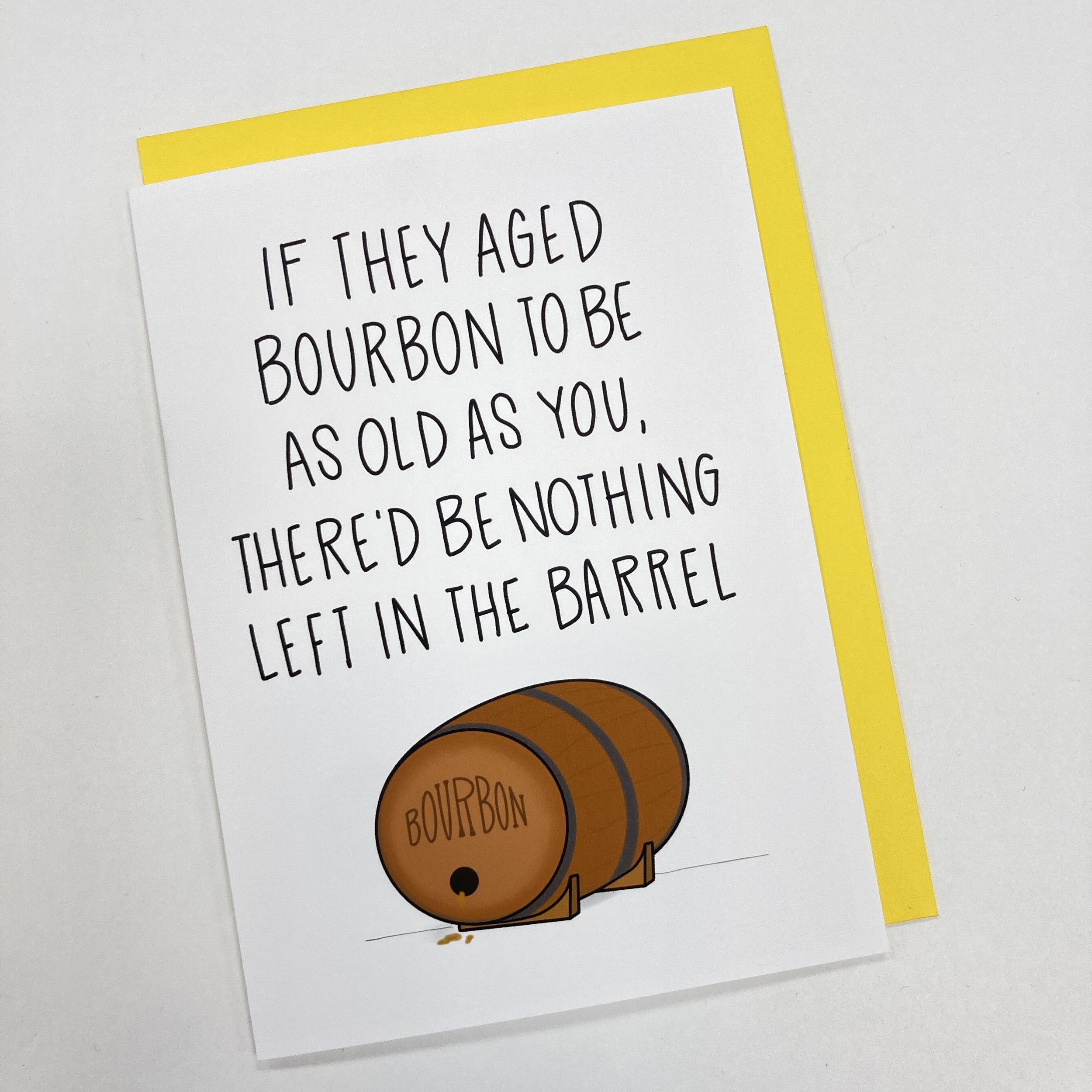 Bourbon Birthday Card — Half Mile Handmade