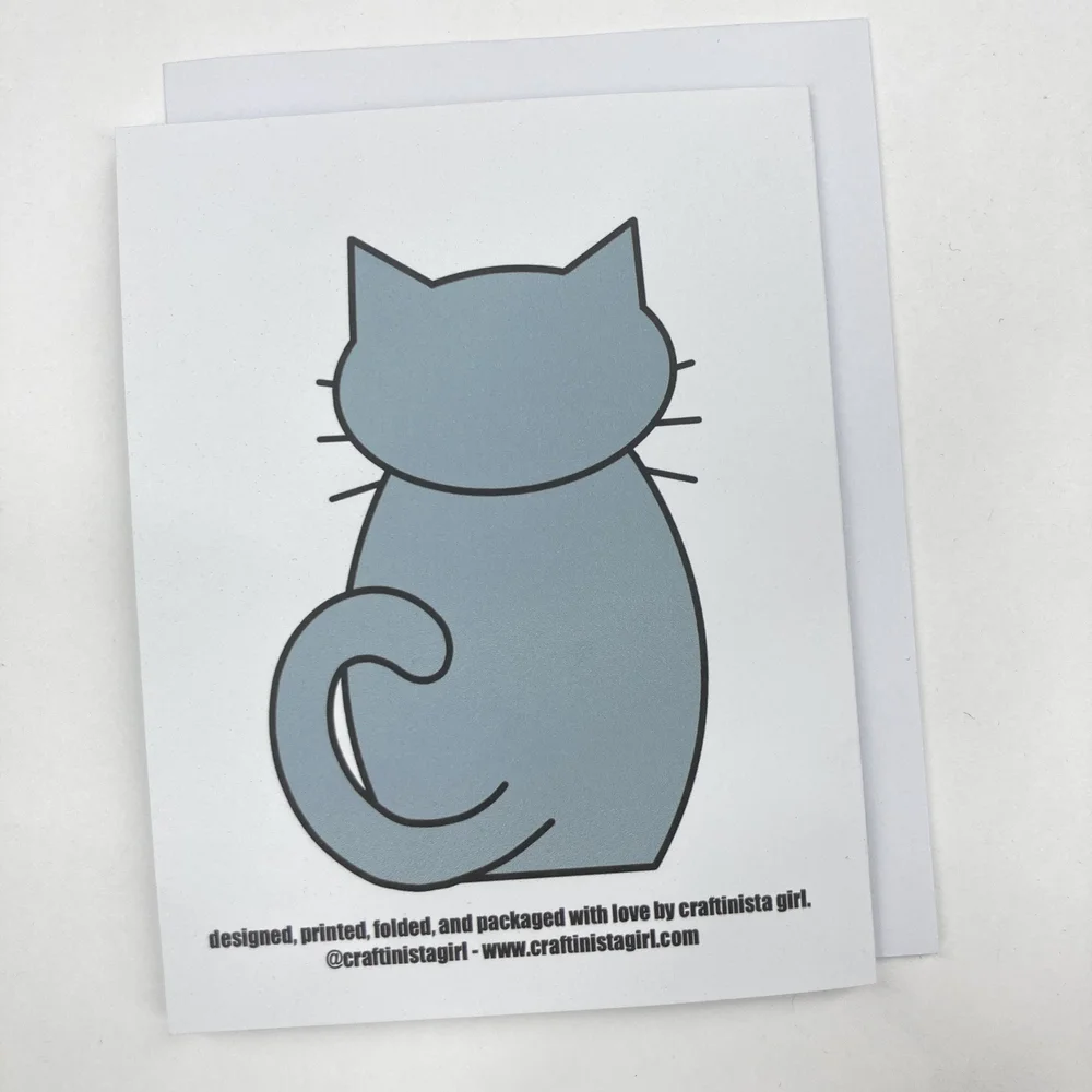 Happy Birthday From the Cat Card — Half Mile Handmade