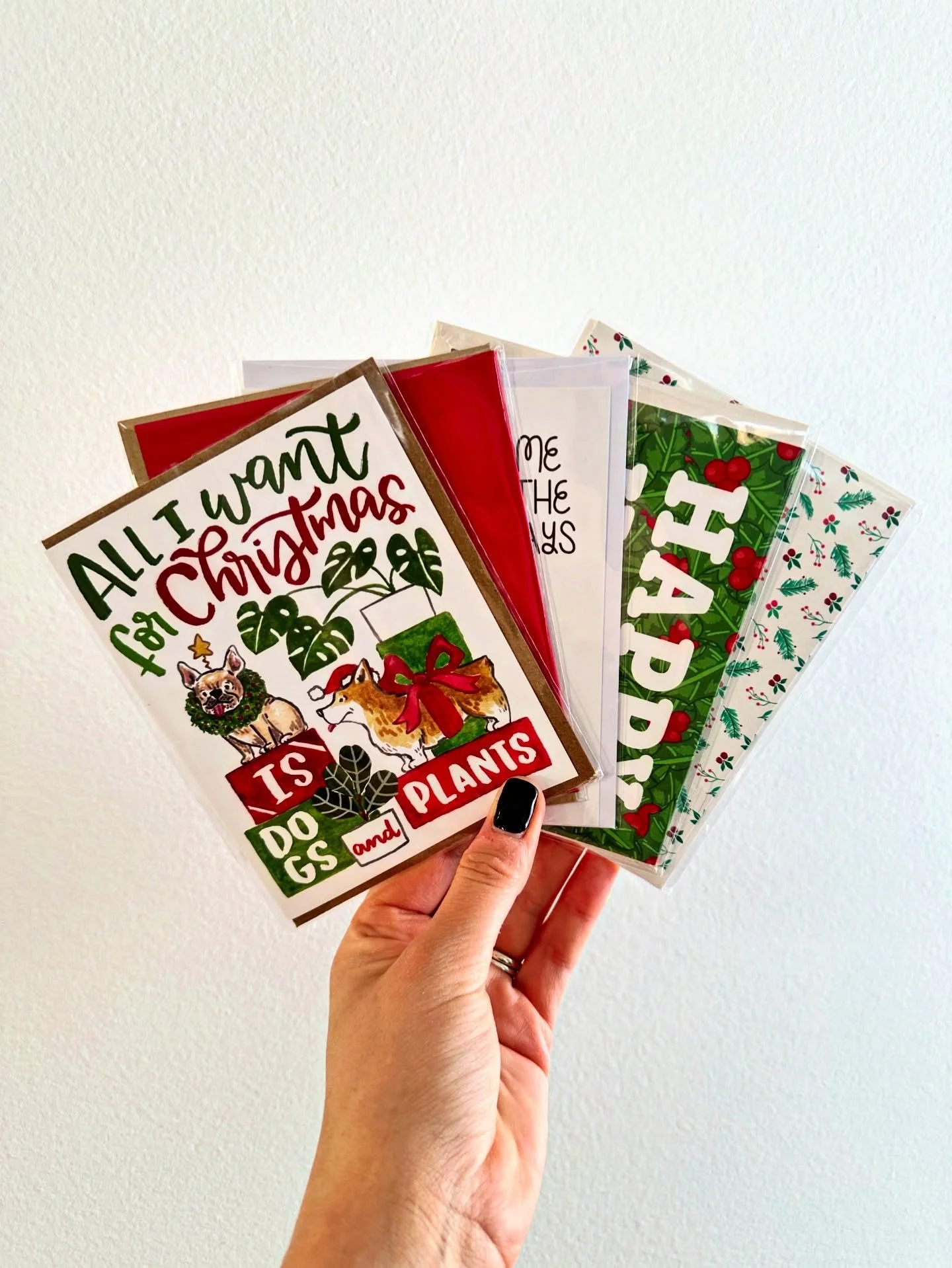 Still need a couple Christmas cards? I&rsquo;ve got you! All orders through December will come with tracking so we can keep a close eye on those packages 👀 but after the holidays I will return to $1 shipping on card and sticker orders 🙌 P.S. there 