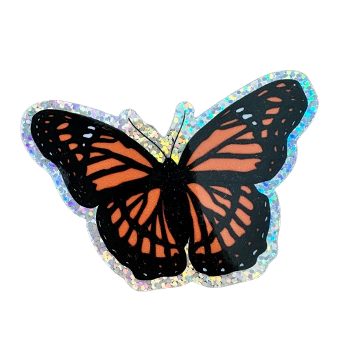 Holographic Monarch Butterfly Sticker.png