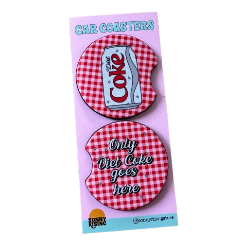 Diet Coke Goes Here Car Coaster Set.png