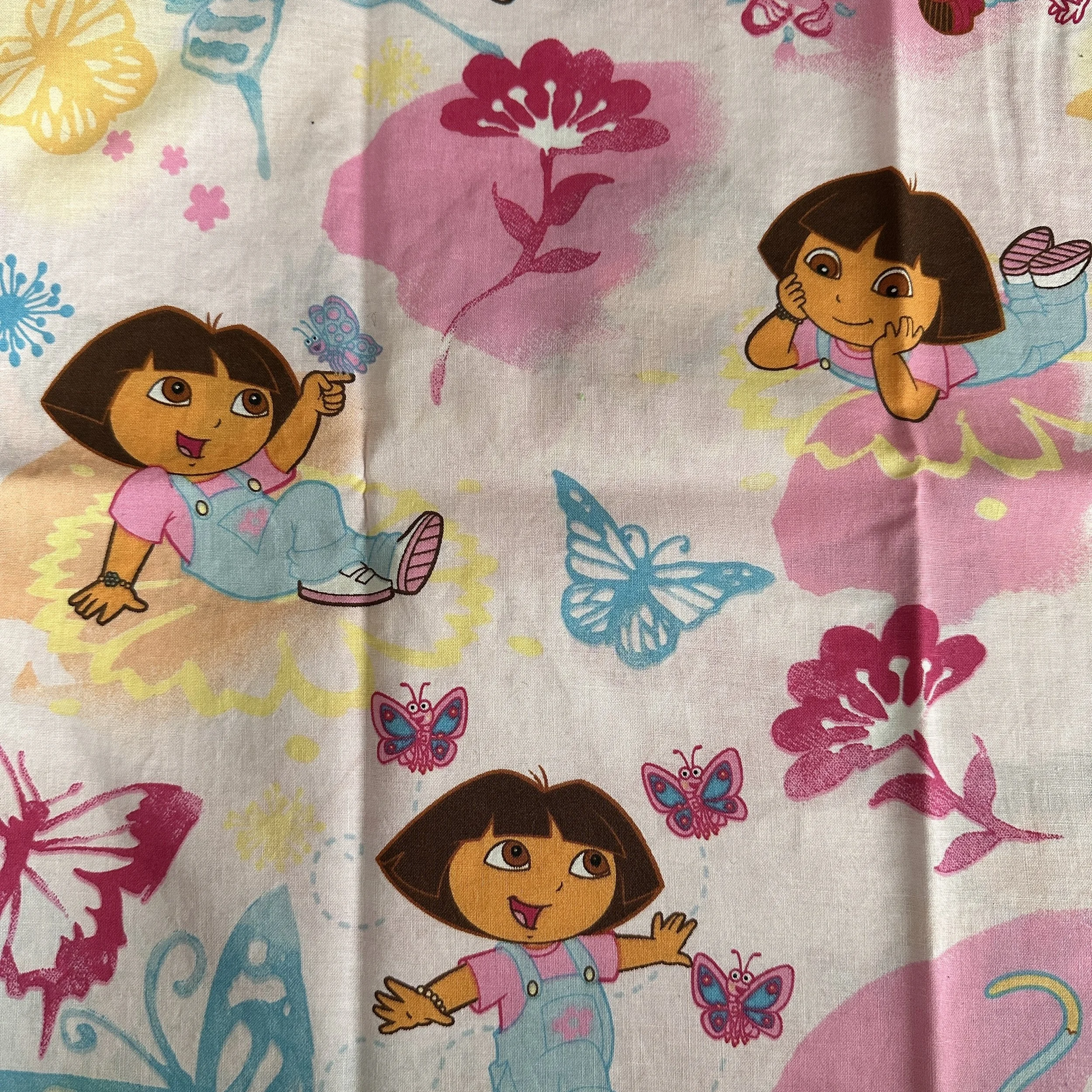 Dora The Explorer Fabric.JPG