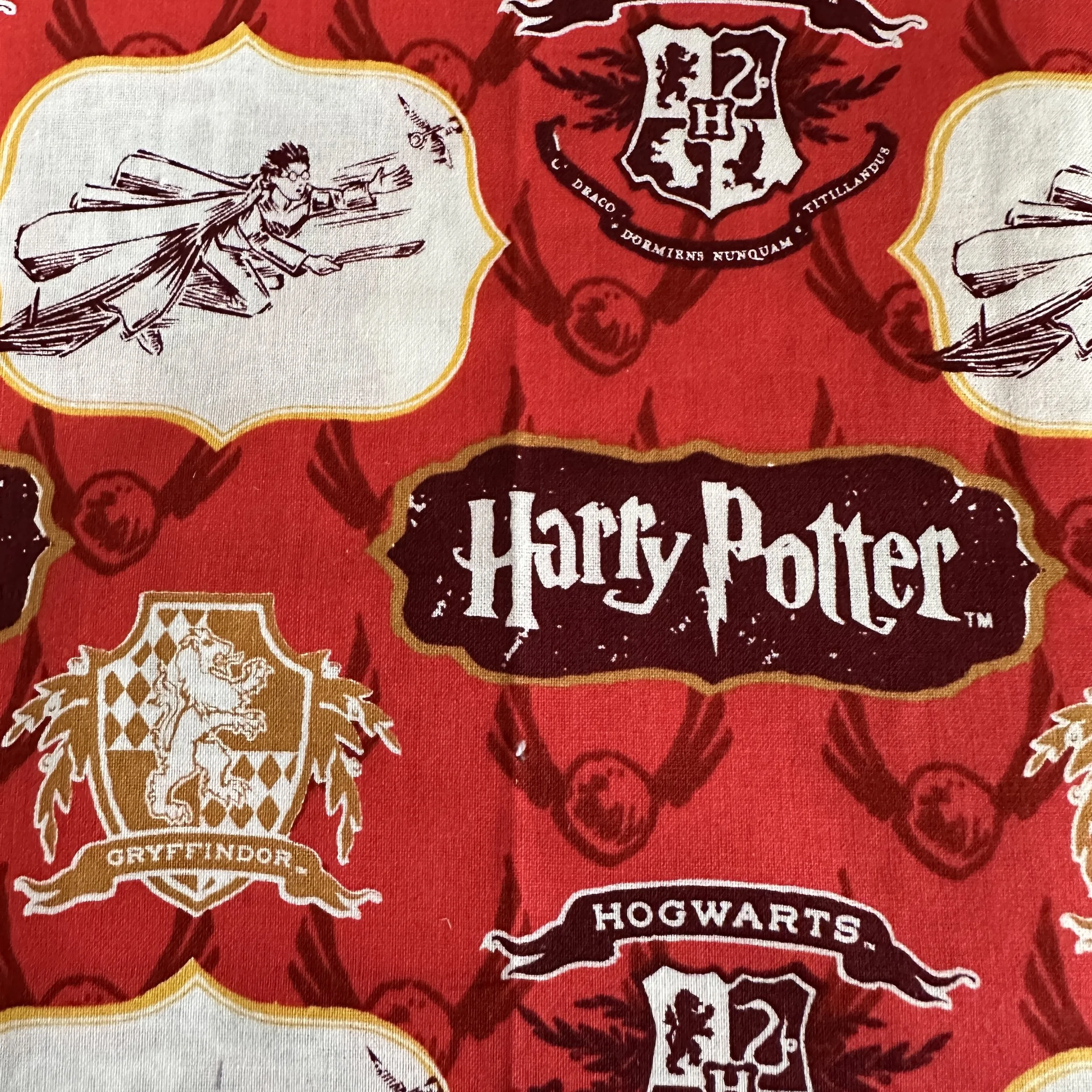 Red Harry Potter Fabric.JPG