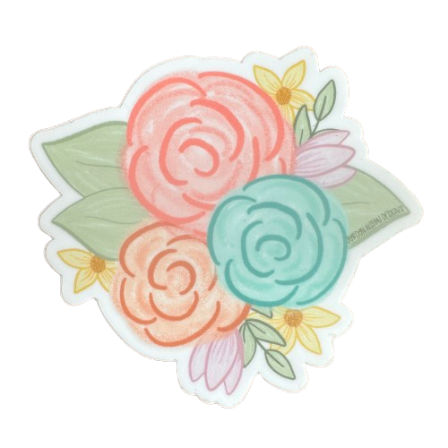 Three Pastel Flowers Sticker.png