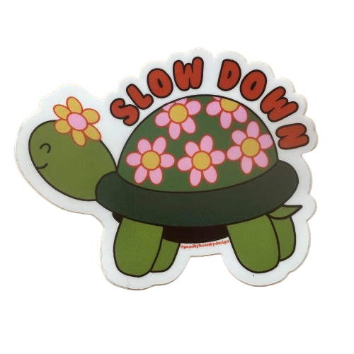 Slow Down Turtle Sticker.png
