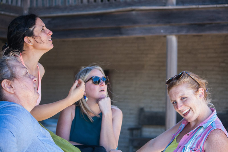 Concerned Capulet women. Well, mostly. Always look to Peter for the silver lining.