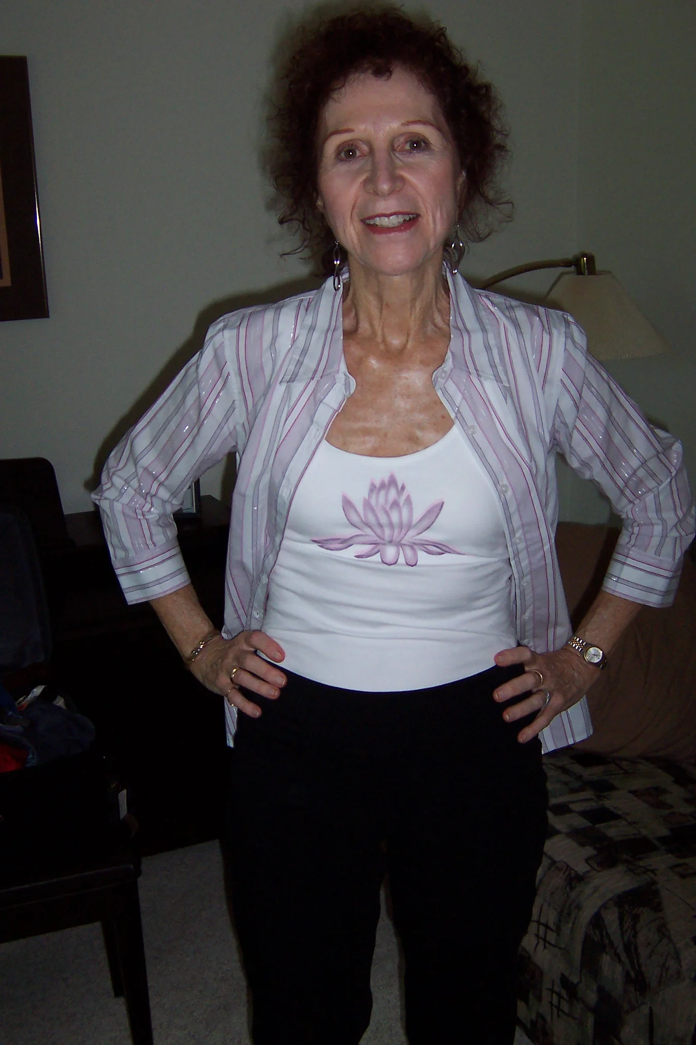 Mom circa 2006 before she lost all of her hair.