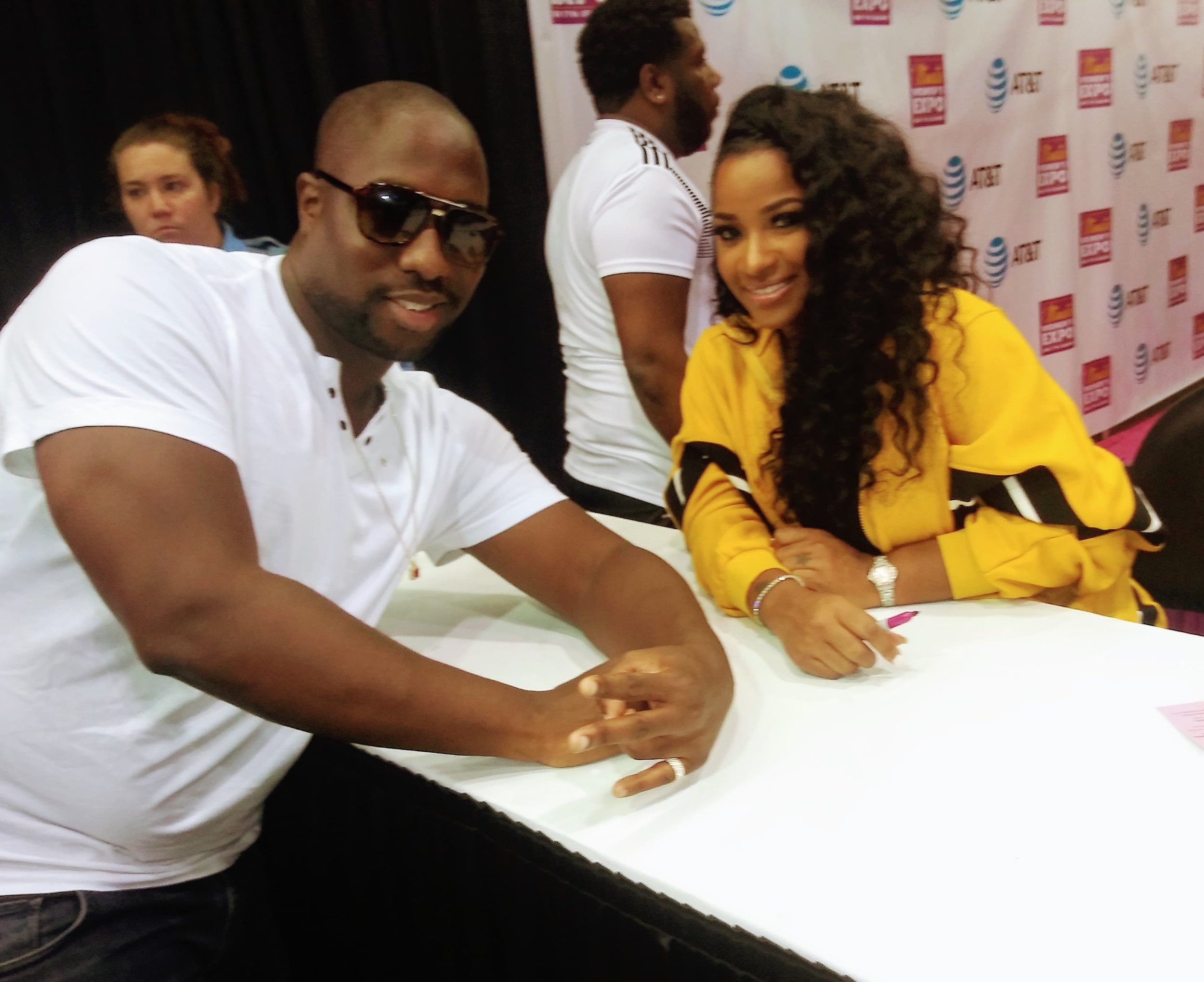 Toya wright of B.E.T. television show Tiny&Toya