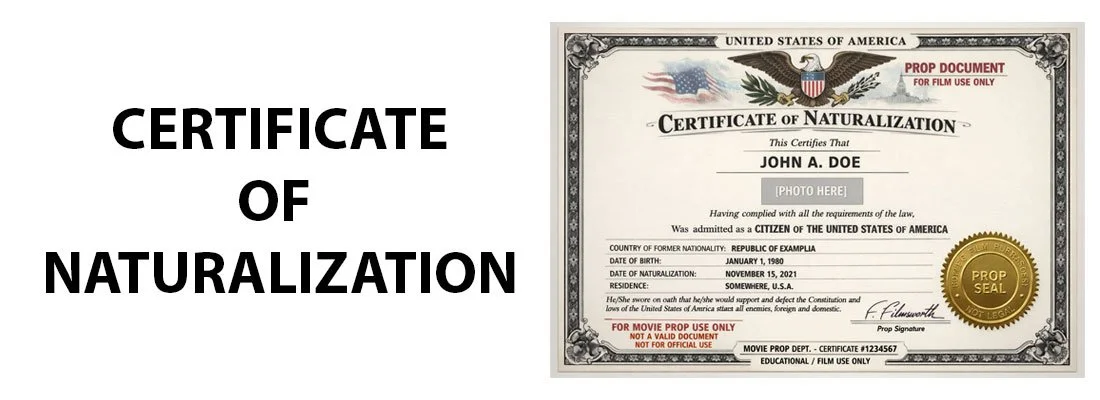 Certificate of Naturalization