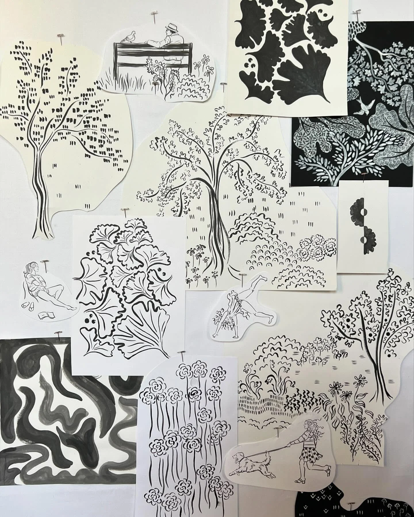There&rsquo;s something about the original black and white ink drawings that I just love 🖤
