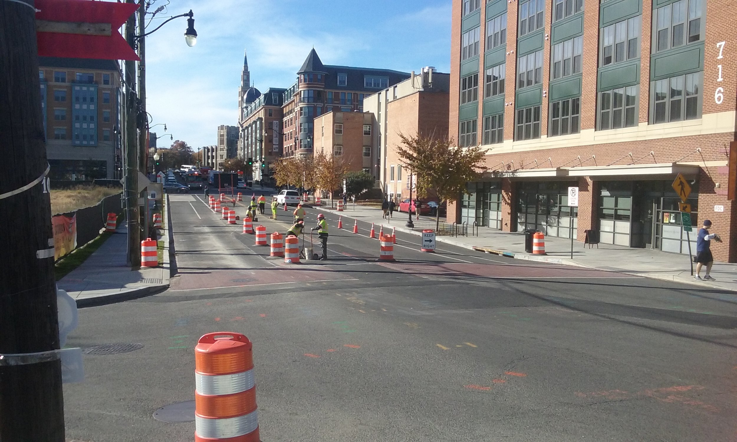 Maintenance of Traffic (MOT) at 8th & Monroe