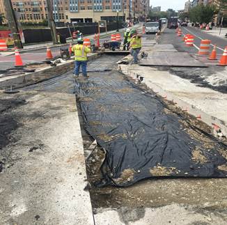 Pavement restoration - 8th & Monroe (Prep for 10” PCC)