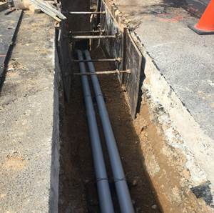 2-way PVC installation - 9th & Monroe