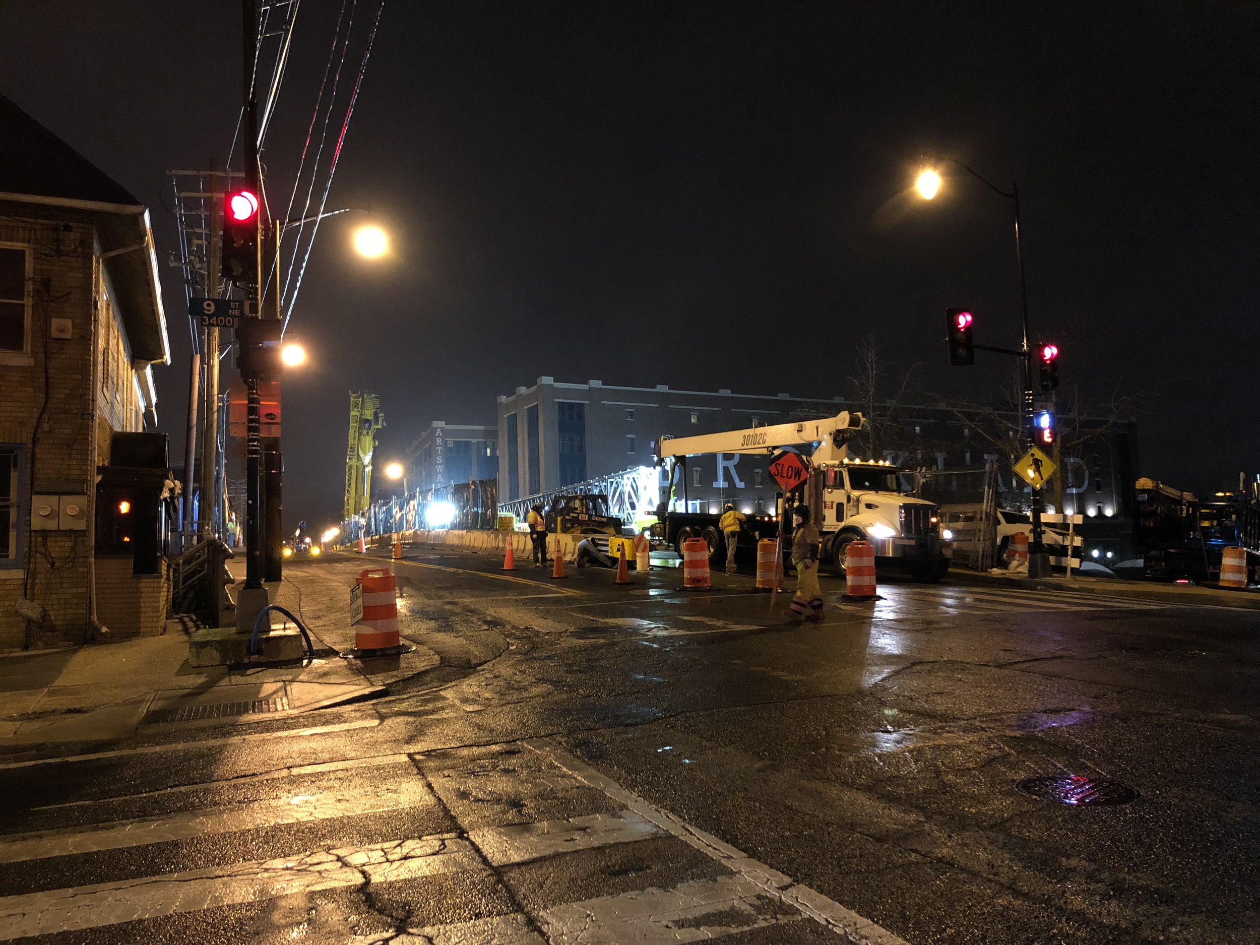 Maintenance of Traffic during beams removal