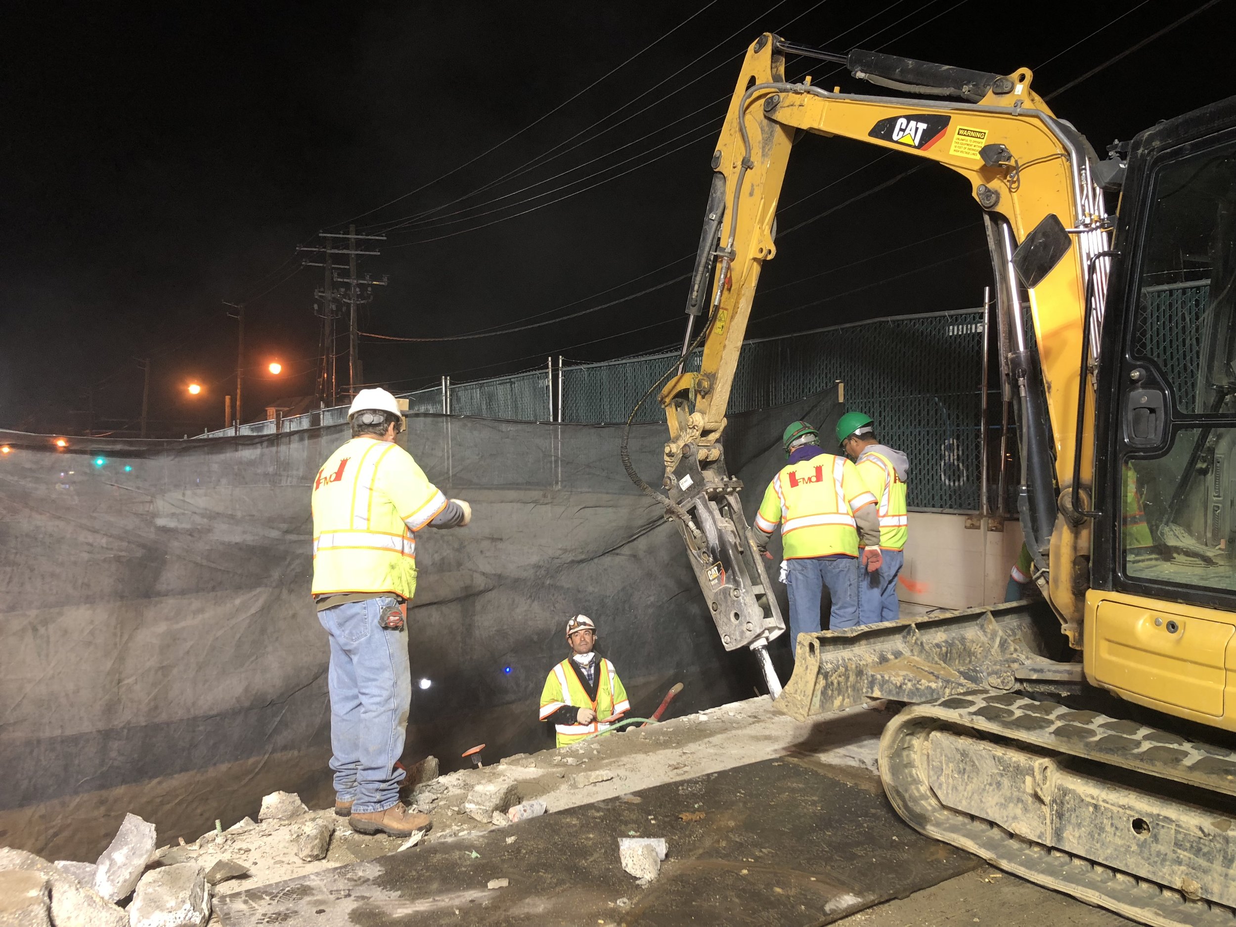 Abutment seat demolition