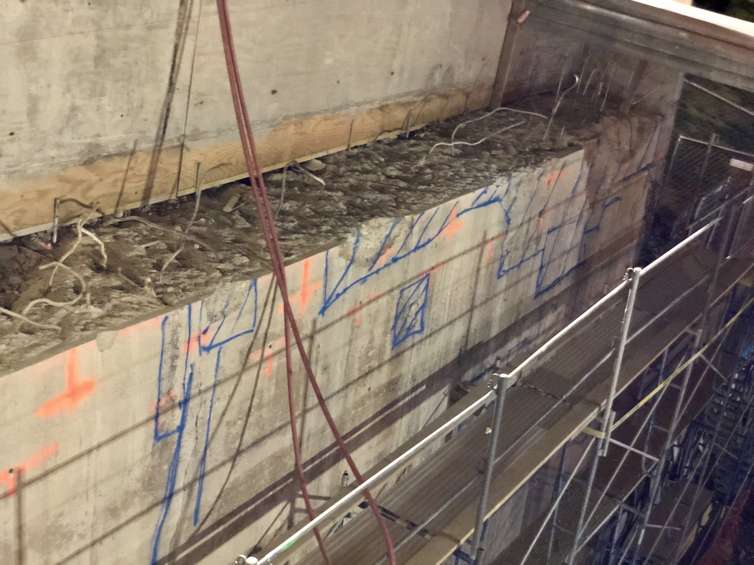 Concrete sounding at abutments