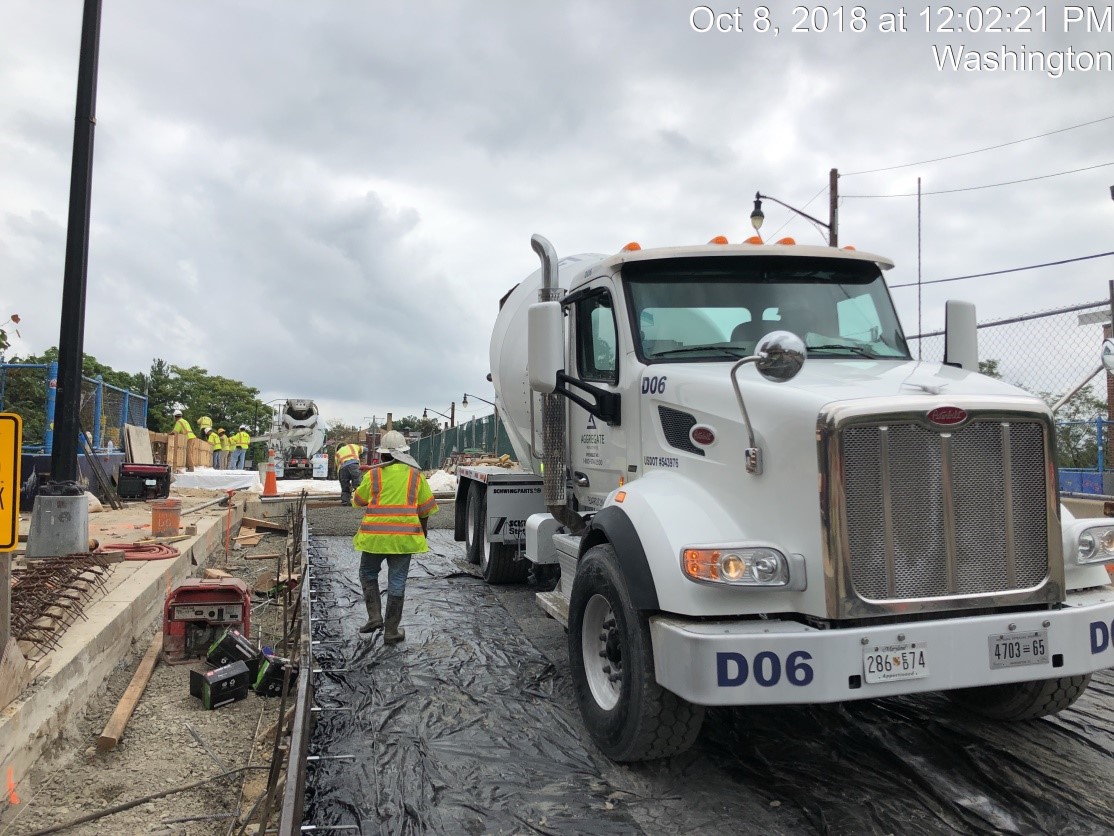 Monroe Street West Approach Slab, PCC Base Replacement (Looking East/North Side/Phase 1)