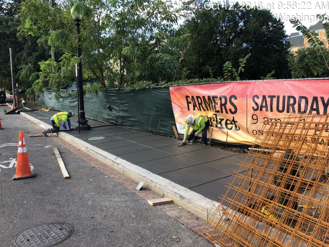 Sidewalk Installation (8th Street/West Side)