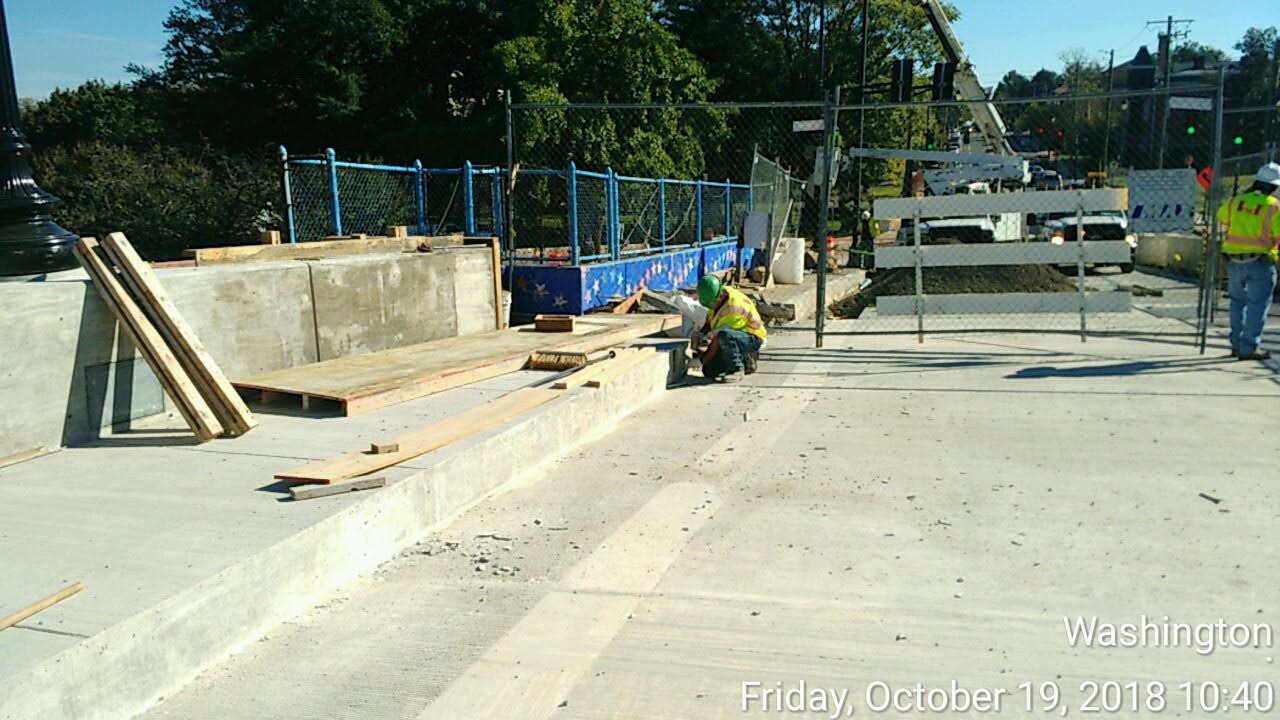 Parapet Form Removal (Looking East-North Side-Phase 1)