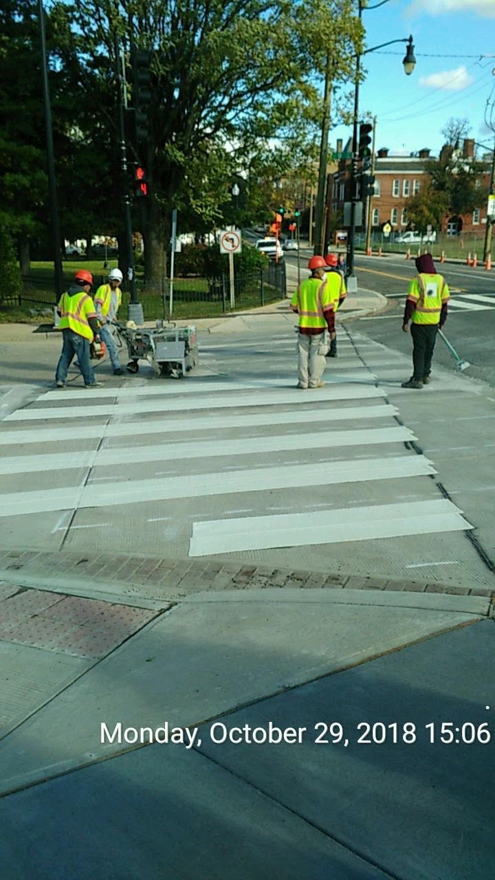 Crosswalk Pavement Marking (9th Street Intersection)