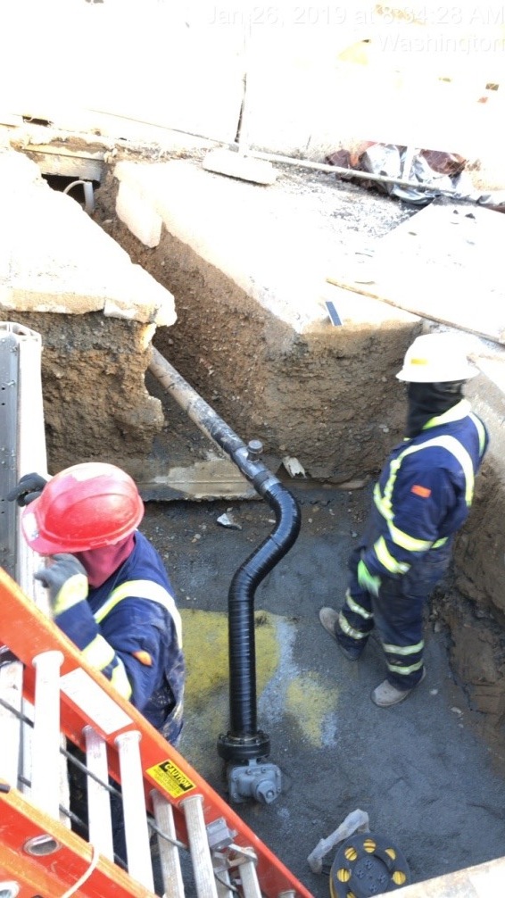 WGL Ongoing Work - 4” Bypass Installation and 12” Main Removal (South Side) 